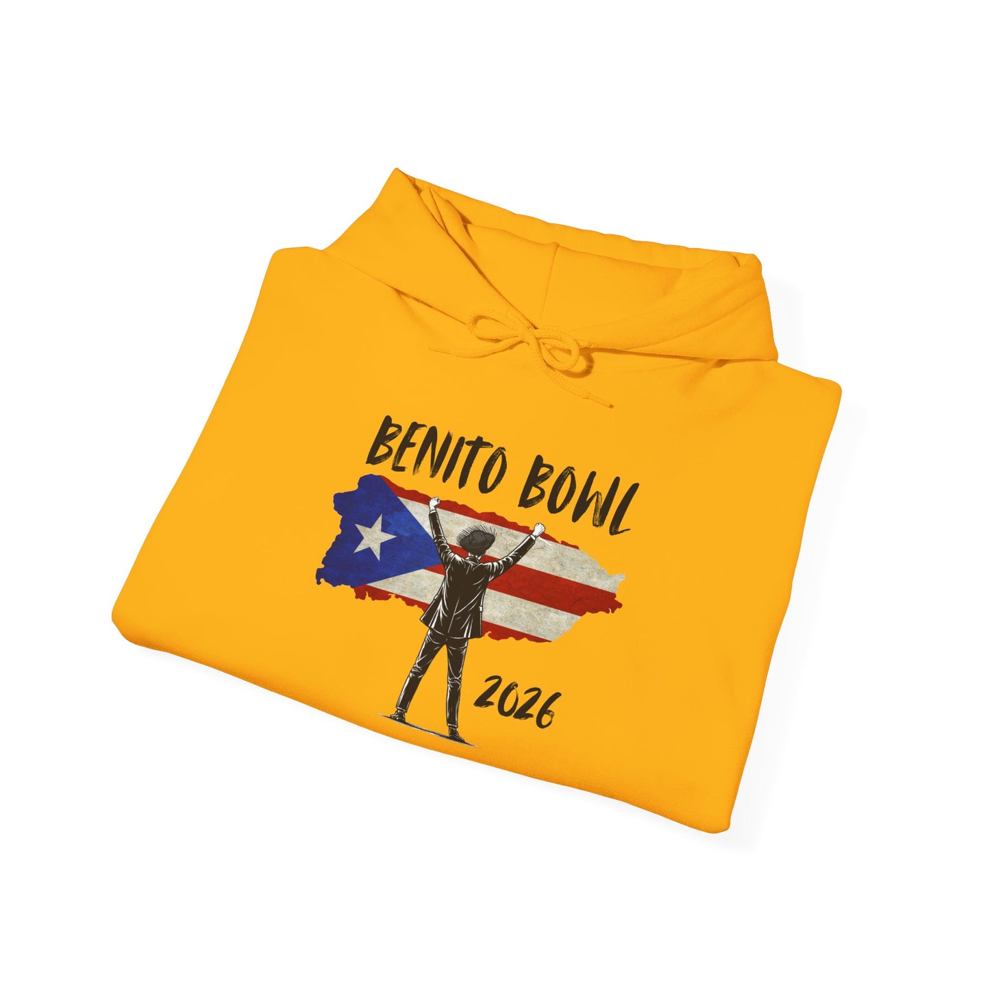 Benito Bowl 2026 PR Flag Hoodie, Benito Bowl, Football Fan Gift, Puerto Rico Boricua Heritage Culture Pride Hoodie