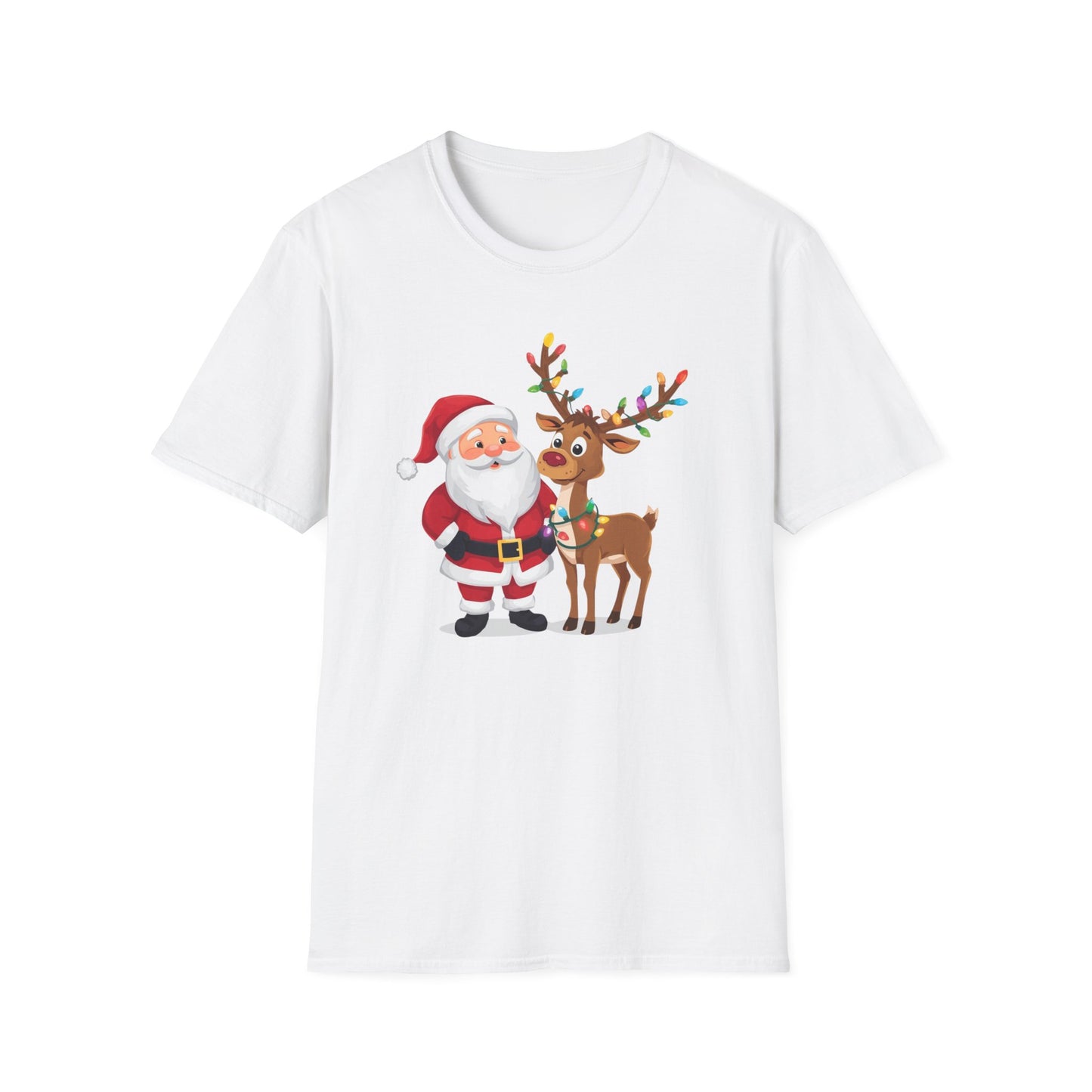 Santa and Rudolph Shirt, Family Christmas Shirts, Christmas T Shirt, Holiday Shirt, Cute Xmas Shirt for the family, Holiday Gift