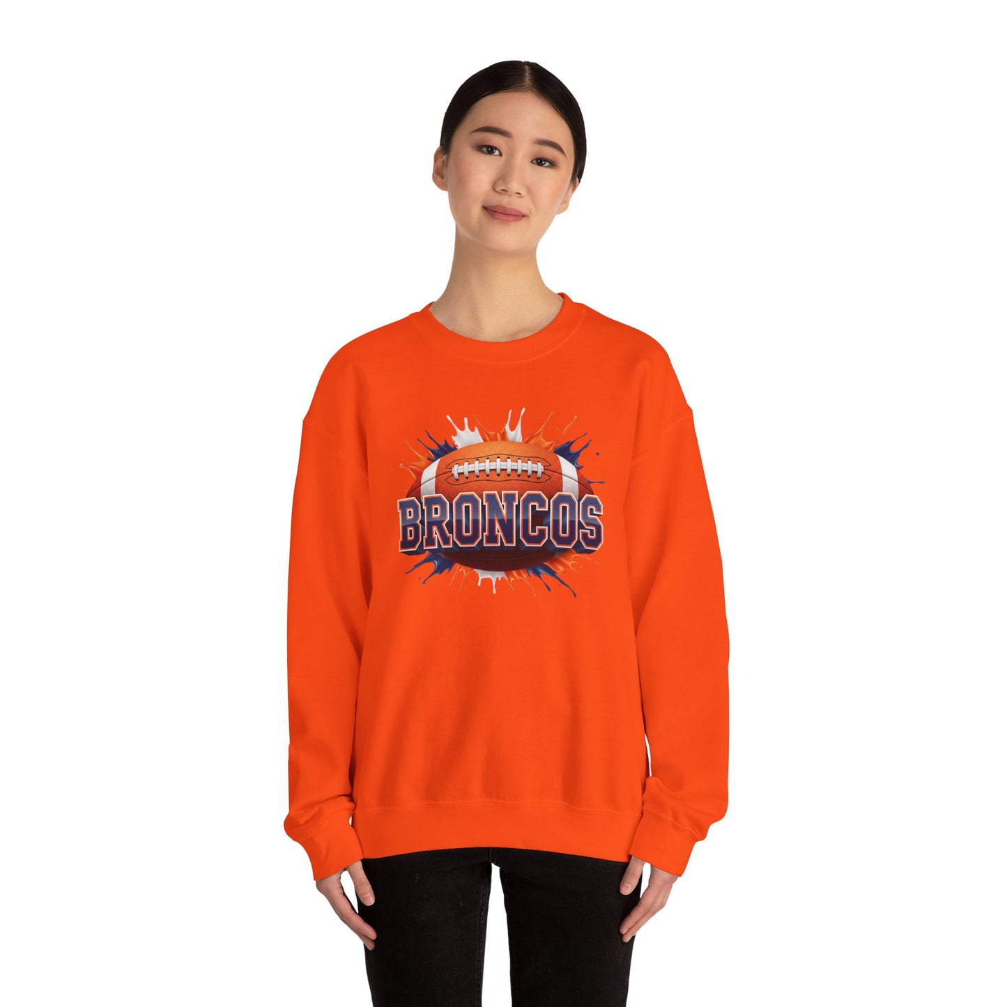 Denver Football Sweatshirt, Denver Team Sweatshirt, Football Gift for Denver Fans, Game Day Sports Fan Football Apparel