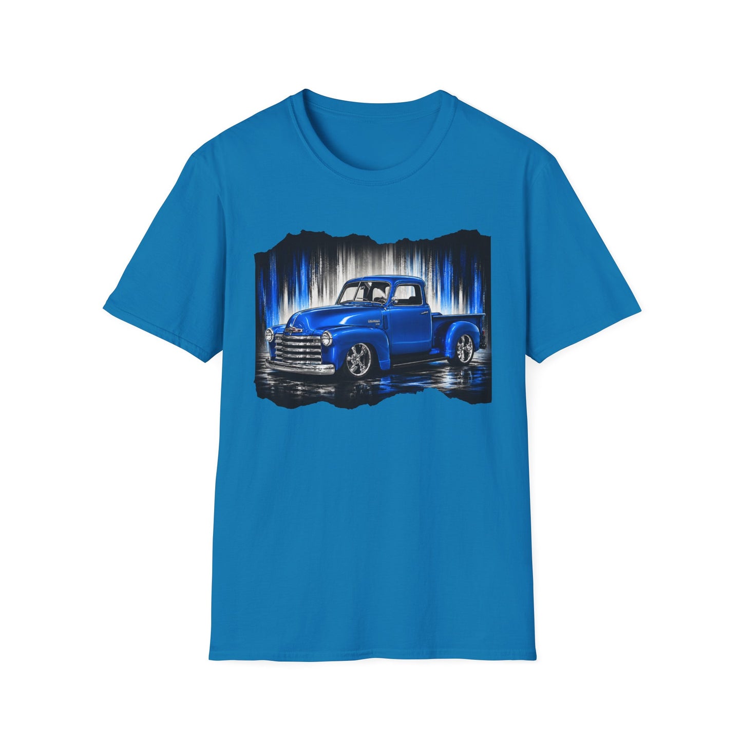 Vintage Truck Shirt, Blue Pickup Truck Tee, Classic Truck Graphic Shirt, Truck Enthusiast Gift, Retro Auto Unisex Tee