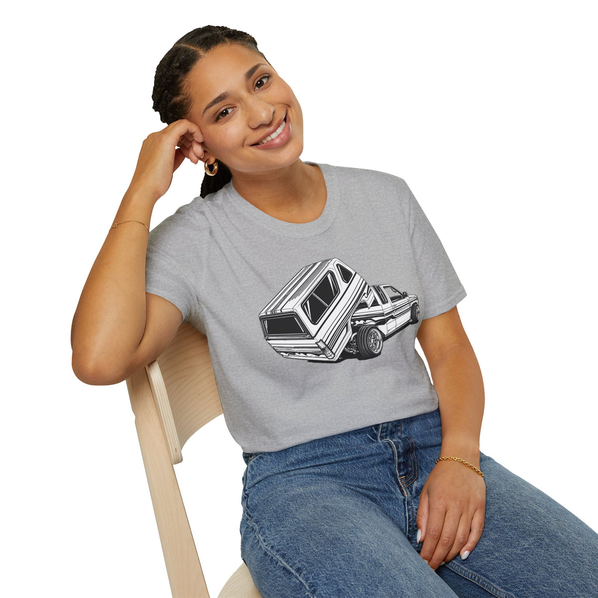 Mini Truck Lowrider Shirt, Lowrider Bed Dancer Truck T-Shirt, Custom Lowered Truck Tee, Car Enthusiast Gift
