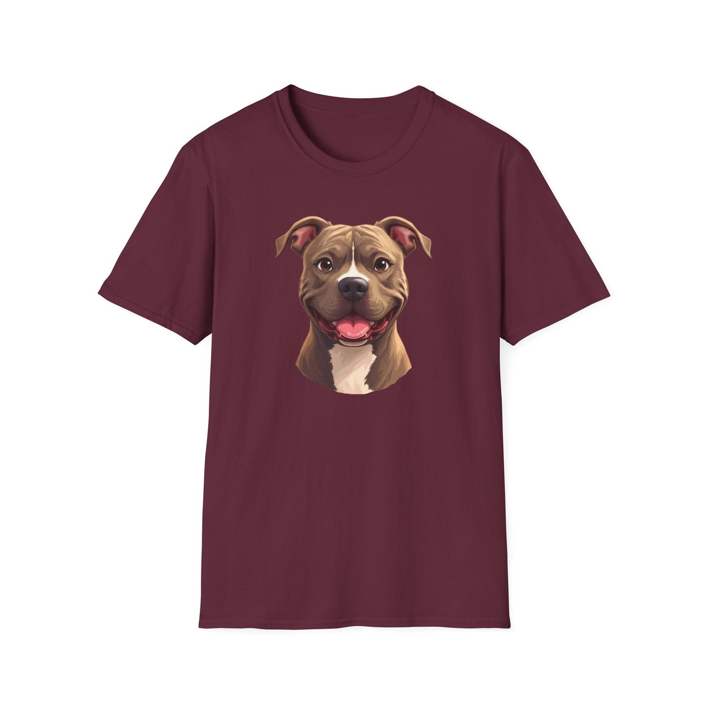 Pit Bull Terrier Dog Portrait Shirt – Pitbull Dog Lover Gift, Cute Dog Mom Tee, Dog Dad Shirt, Pet Breed Apparel
