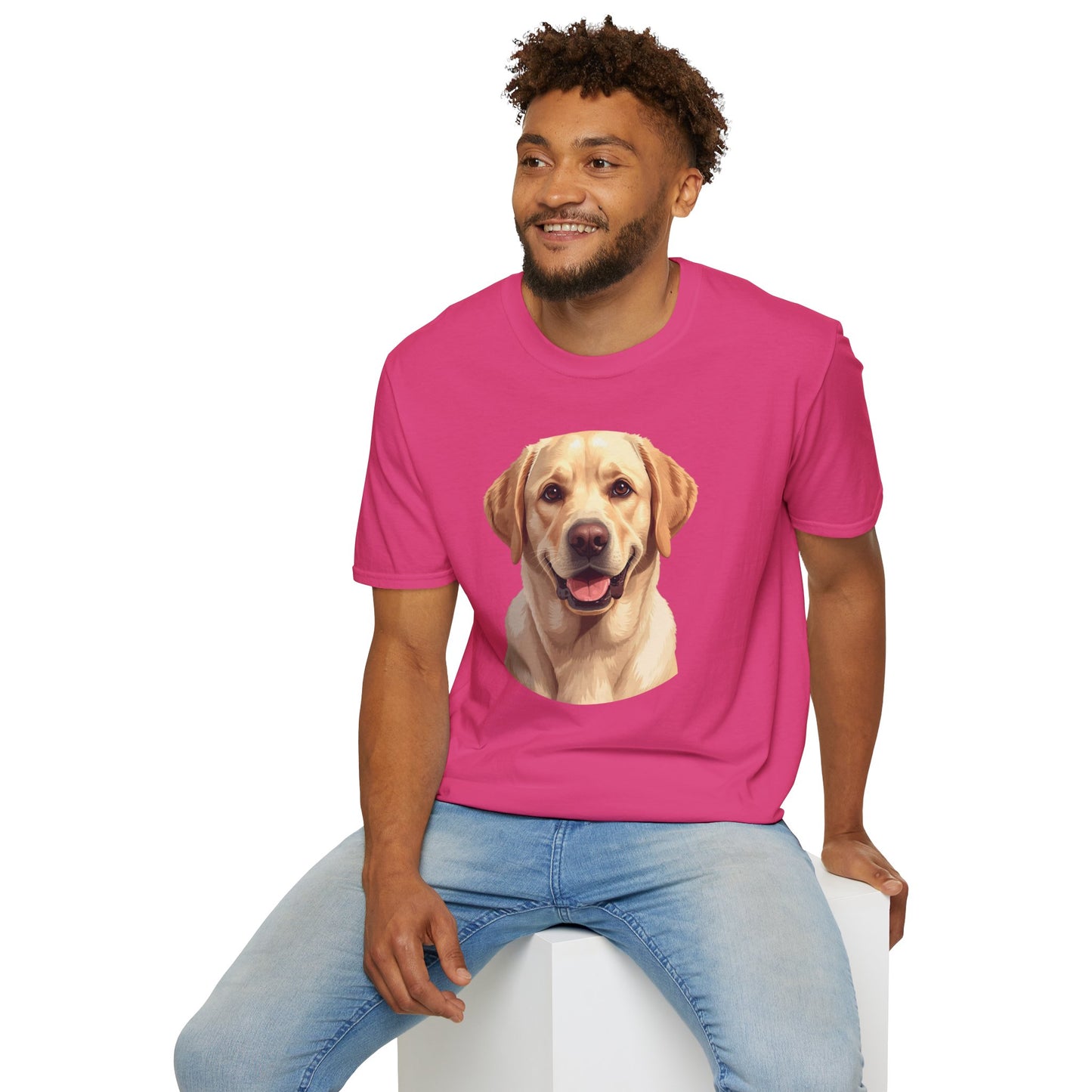 Labrador Retriever Dog Portrait Shirt – Lab Dog Lover Gift, Cute Dog Mom Tee, Dog Dad Shirt, Pet Breed Apparel
