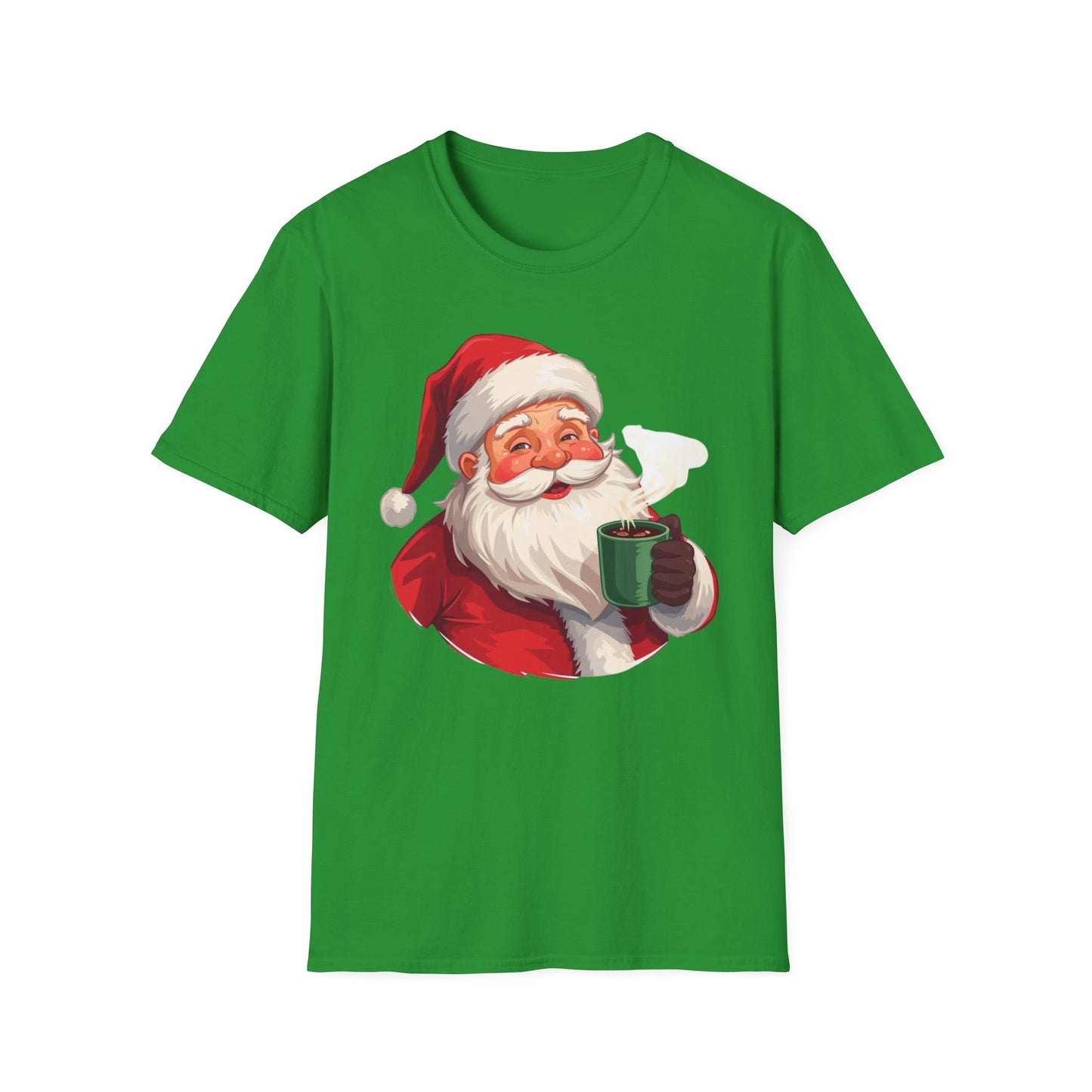 Santa enjoying Hot Chocolate Shirt, Family Christmas Shirts, Christmas T Shirt, Holiday Shirt, Cute Xmas Shirt for the family, Holiday Gift