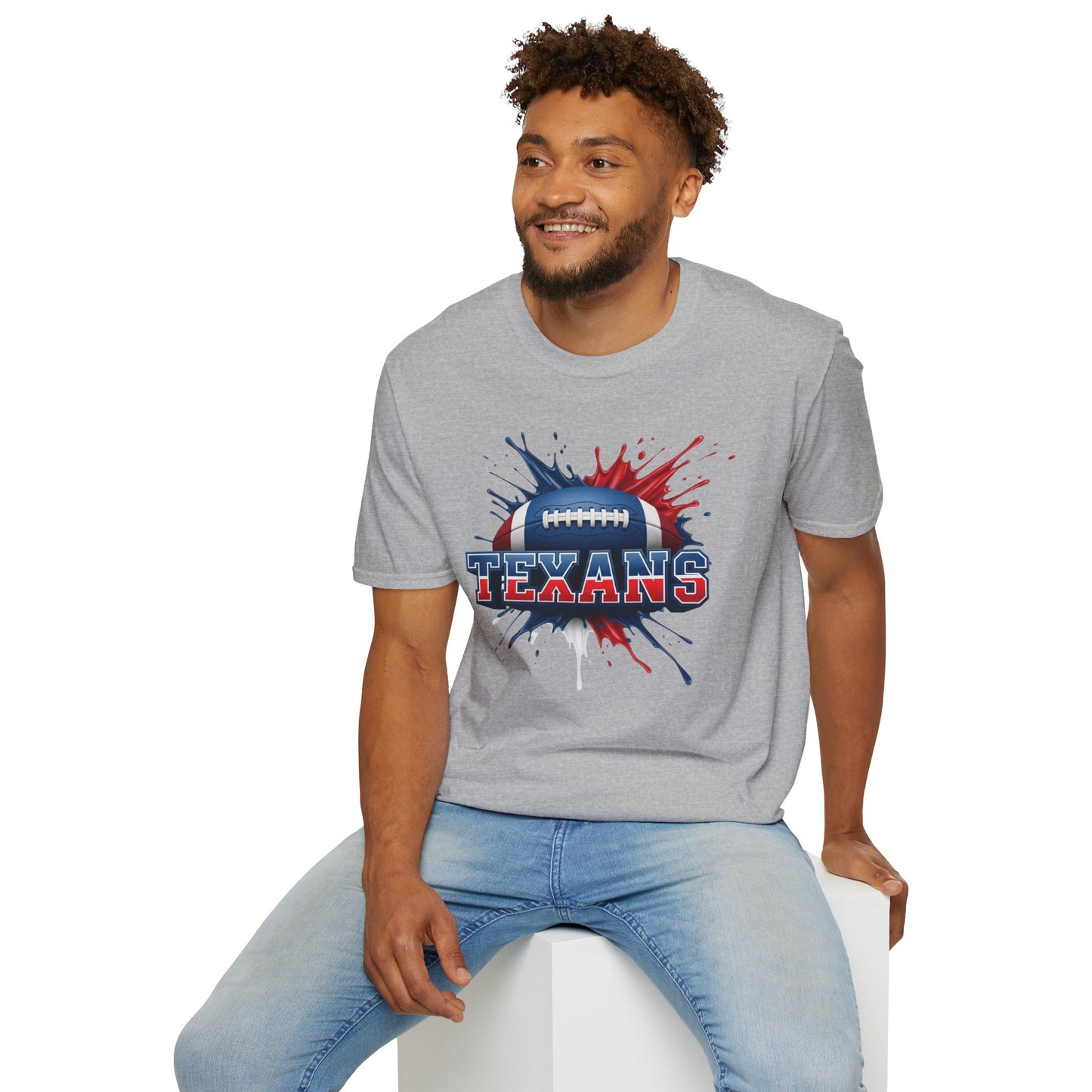 Houston Football Unisex T-Shirt, Houston Team Tee, Football Gift for Houston Fans, Game Day Shirt, Sports Fan Apparel, Football Tee