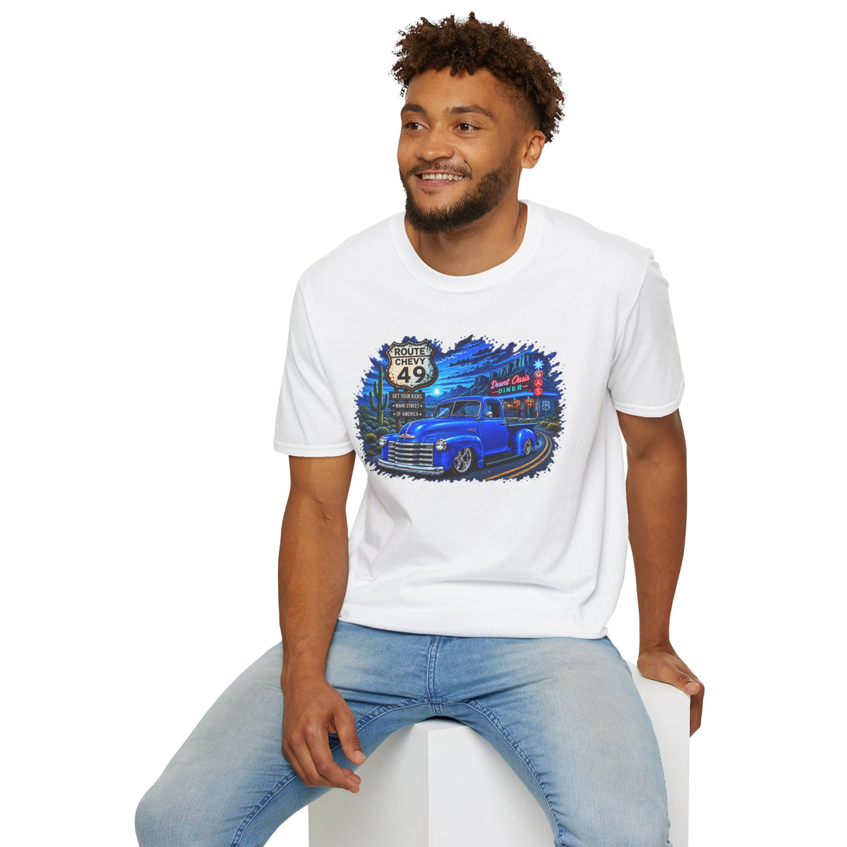Classic Pickup Truck Shirt, Vintage Truck T-Shirt, Desert Highway Tee, Retro Diner Car Lover Gift