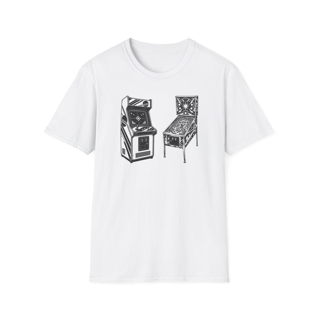Arcade Game Shirt, Retro Pinball T-Shirt, Vintage Gaming Tee, Game Room Gift, Old School Gamer Shirt