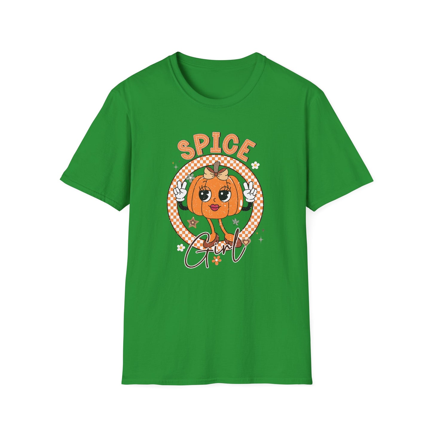 Spice Girl Pumpkin Fall T-Shirt - Cute Women's Autumn Tee, Thanksgiving Shirt, Lady Pumpkin Spice Girl Tee, Cozy Fall Tee for Her