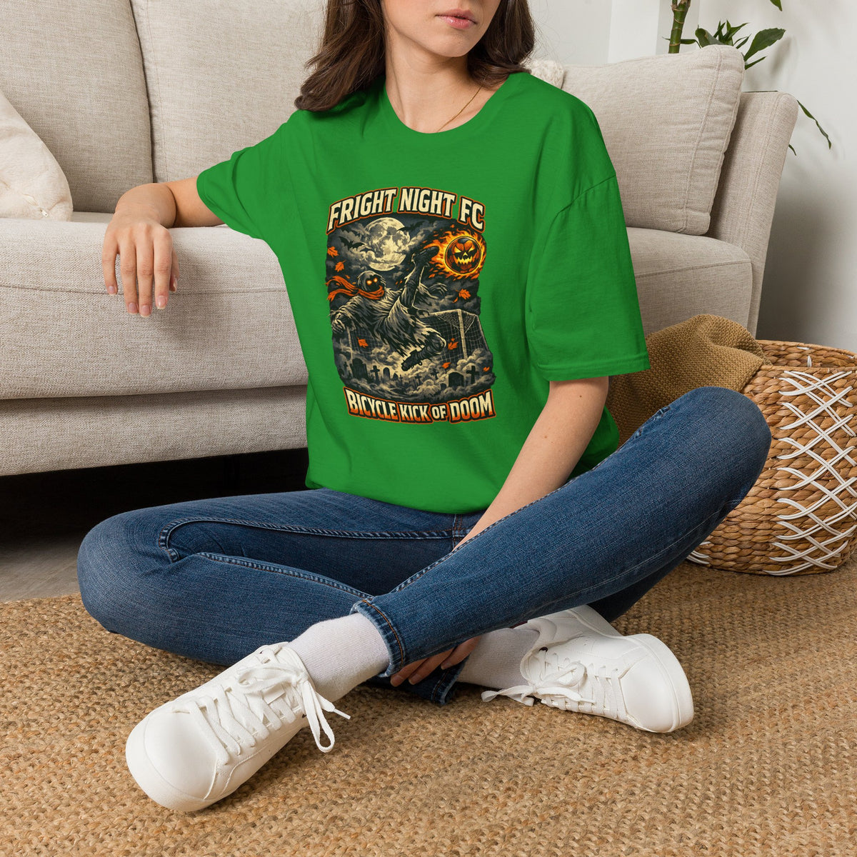 Halloween Soccer Shirt, Fright Night FC Tee, Mummy Soccer T-Shirt, Pumpkin Soccer Ball Shirt, Fall Sports Gift