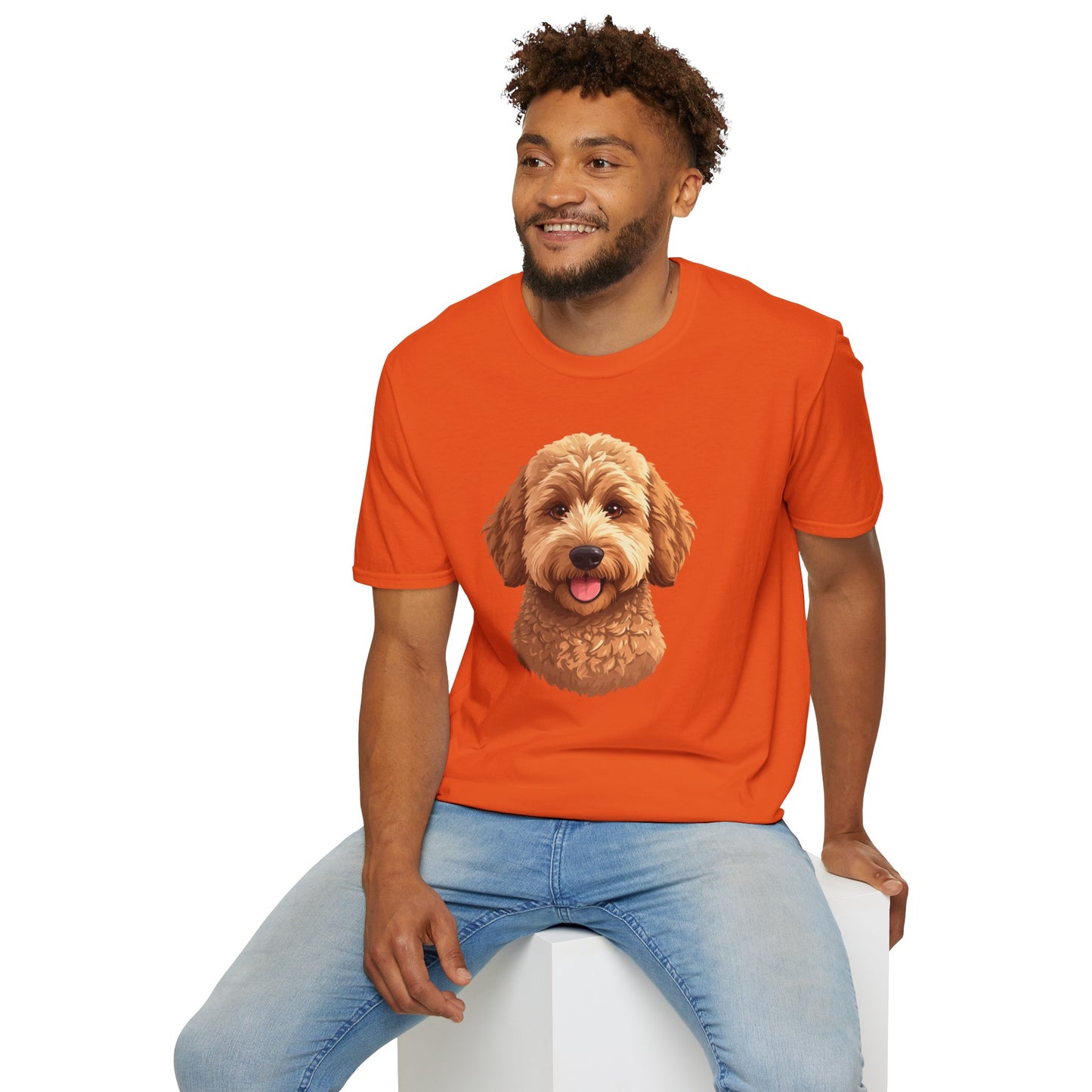 Goldendoodle Dog Portrait Shirt – Goldendoodle Dog Lover Gift, Cute Dog Mom Tee, Dog Dad Shirt, Pet Breed Apparel
