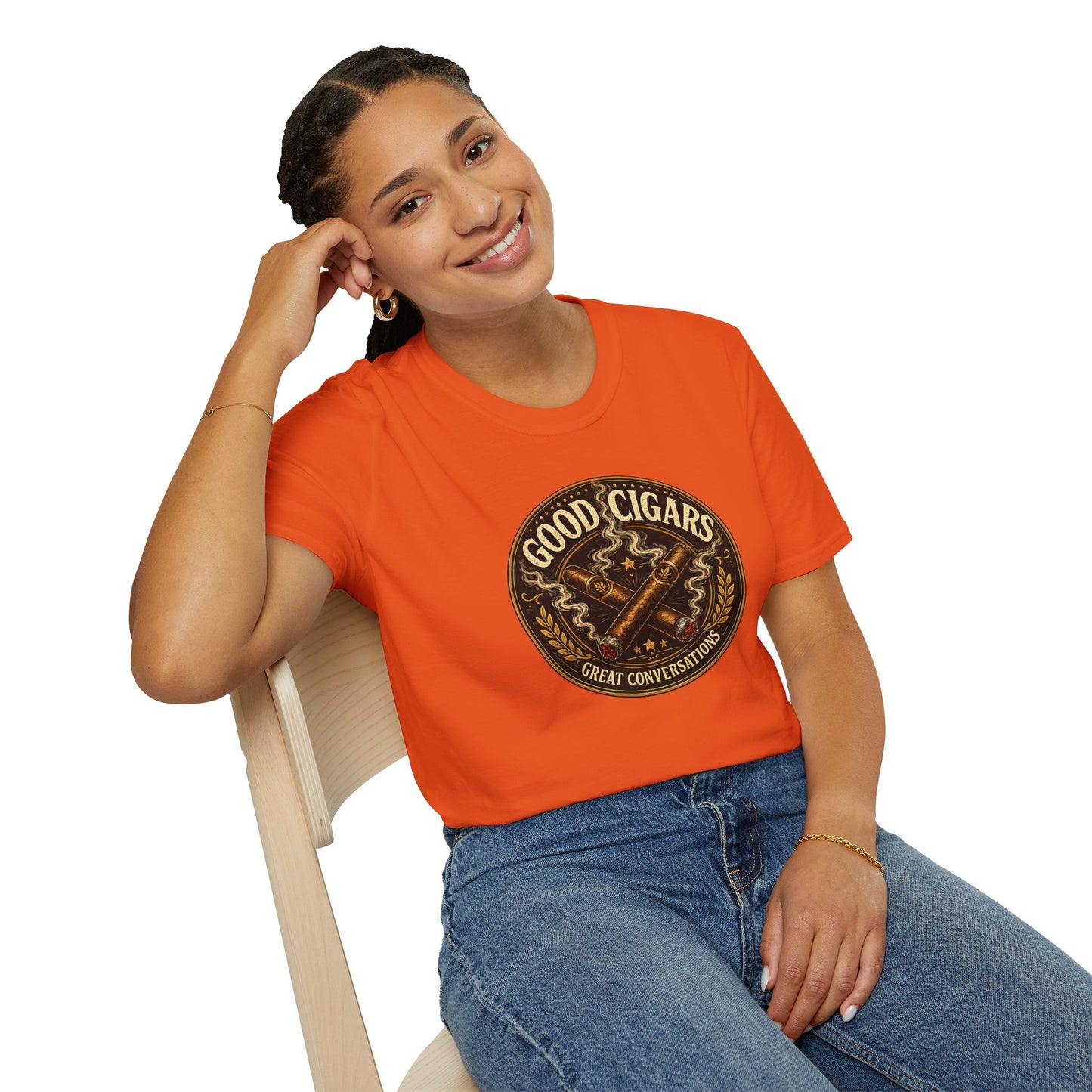 Good Cigars Great Conversations T-Shirt – Cigar Aficionado Graphic Tee