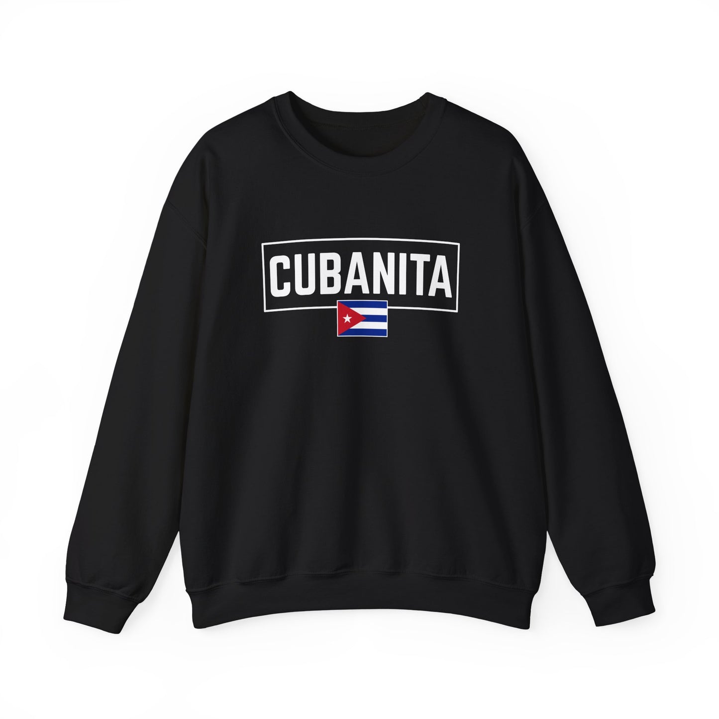 CUBANITA Sweatshirt – Cuban Flag Sweatshirt for Women, Latino Pride Sweatshirt, Cuba Heritage Top, Cuban Culture Graphic Sweatshirt