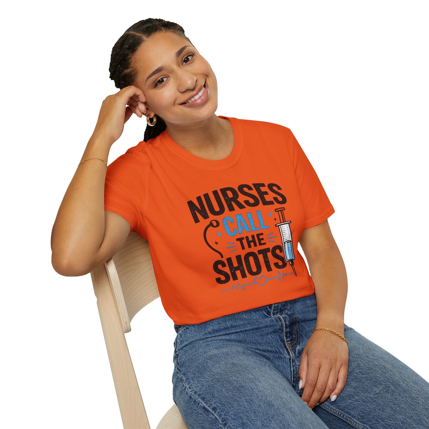 Nurses Call The Shots Shirt Funny Nurse Gift Medical Humor RN CNA Nursing Tee