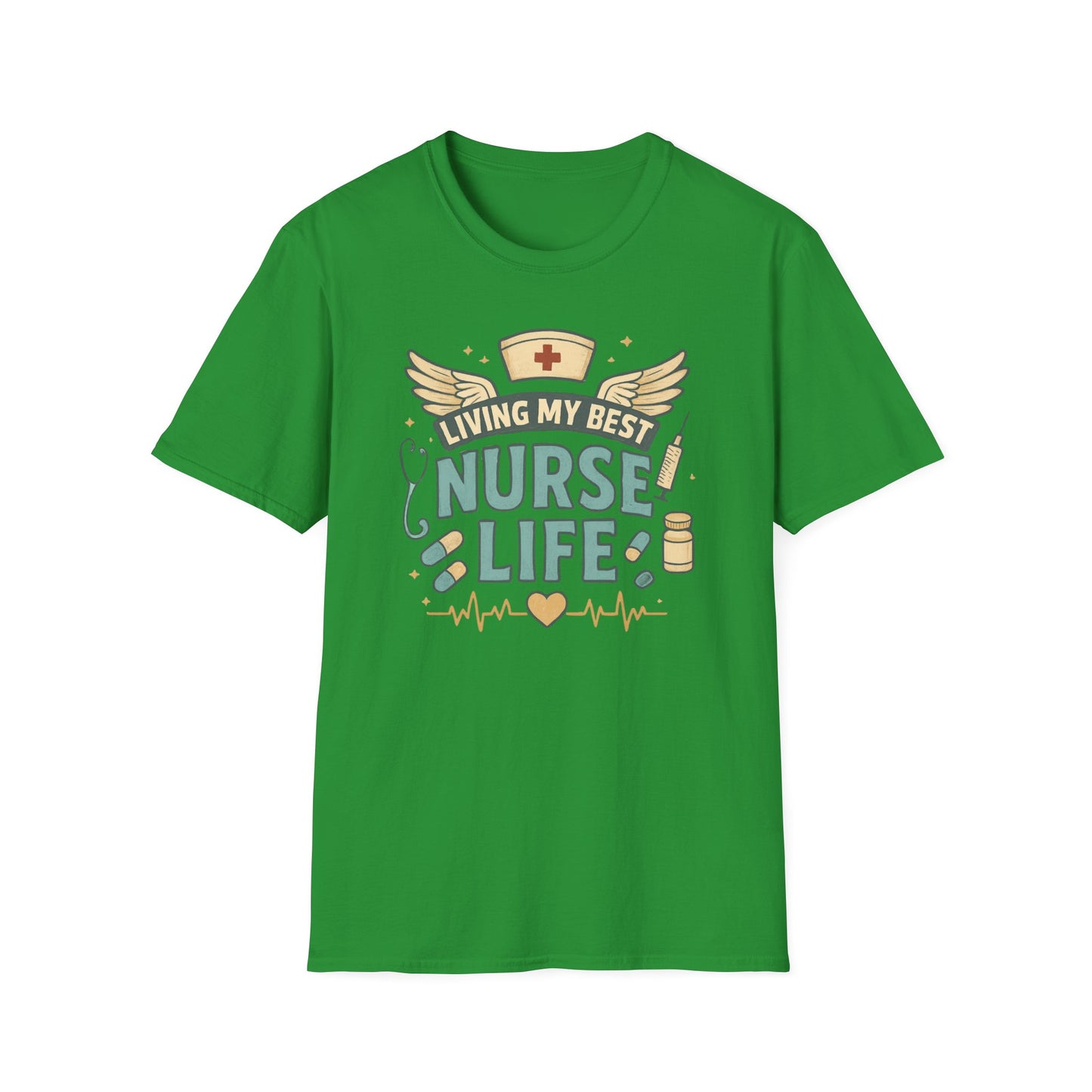 Living My Best Nurse Life Shirt – Cute Nurse Shirt for Women – RN Nurse Life Tee – Nurse Appreciation Gift, Medical Worker Shirt