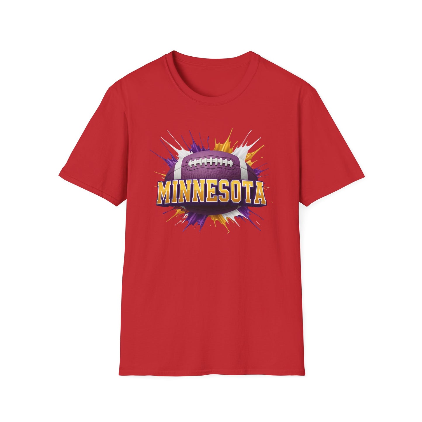 Minnesota Football Unisex T-Shirt, Minnesota Team Tee, Football Gift for Minnesota Fans, Game Day Shirt, Sports Fan Apparel Football Tee