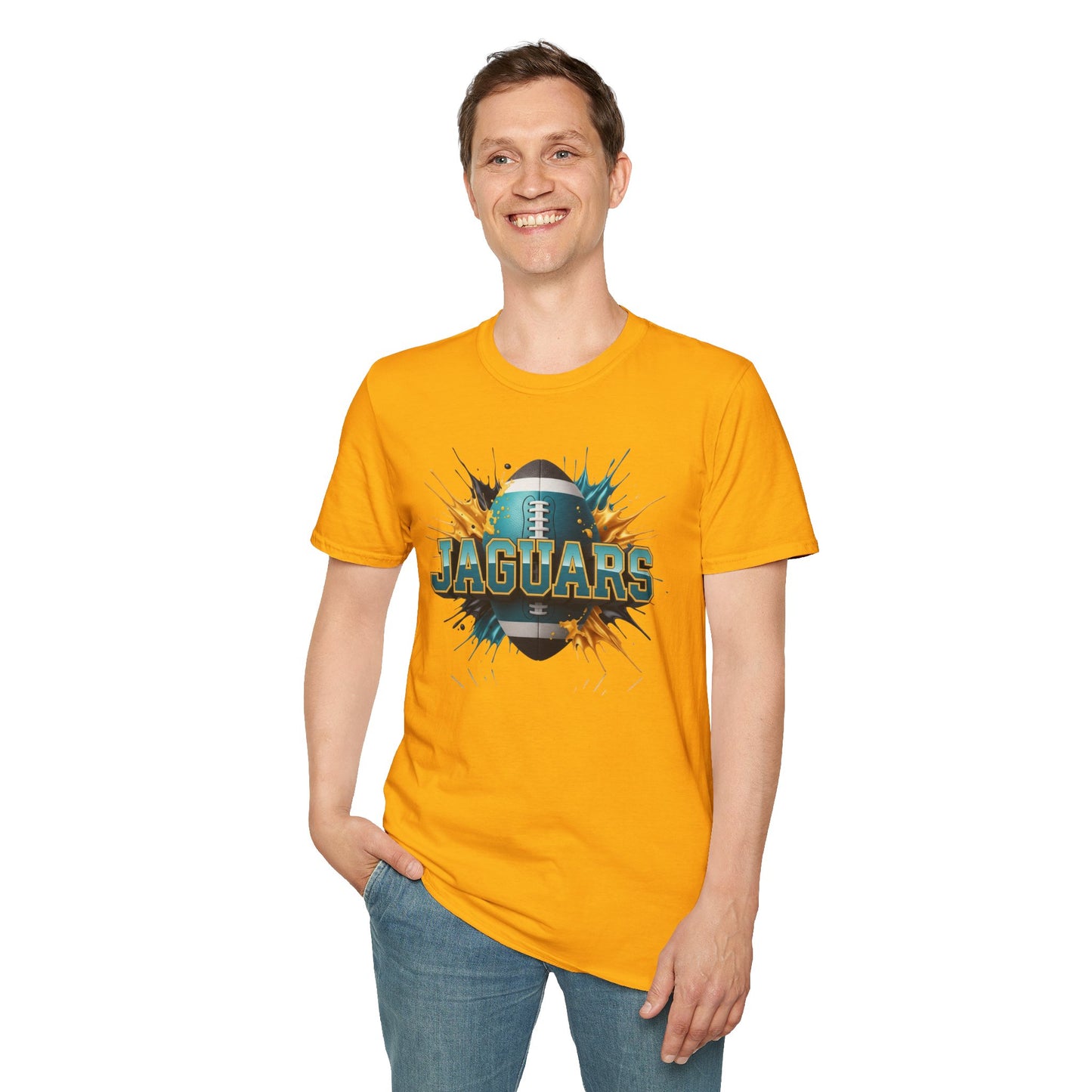 Jacksonville Football Unisex T-Shirt, Jacksonville Team Tee, Football Gift for Jacksonville Fans, Game Day Shirt Sports Fan Football Apparel