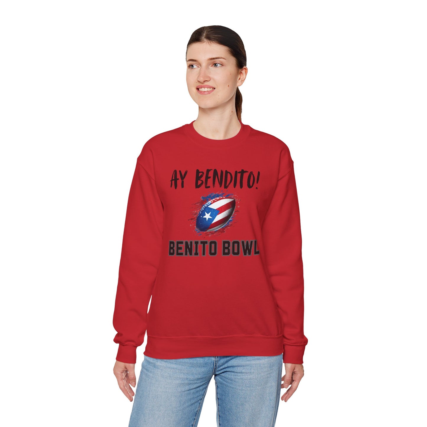 Ay Bendito! Benito Bowl Sweatshirt, Halftime Benito Shirt, Football Fan Gift, Benito Sweatshirt, Puerto Rico Heritage Boriqua Pride Gift