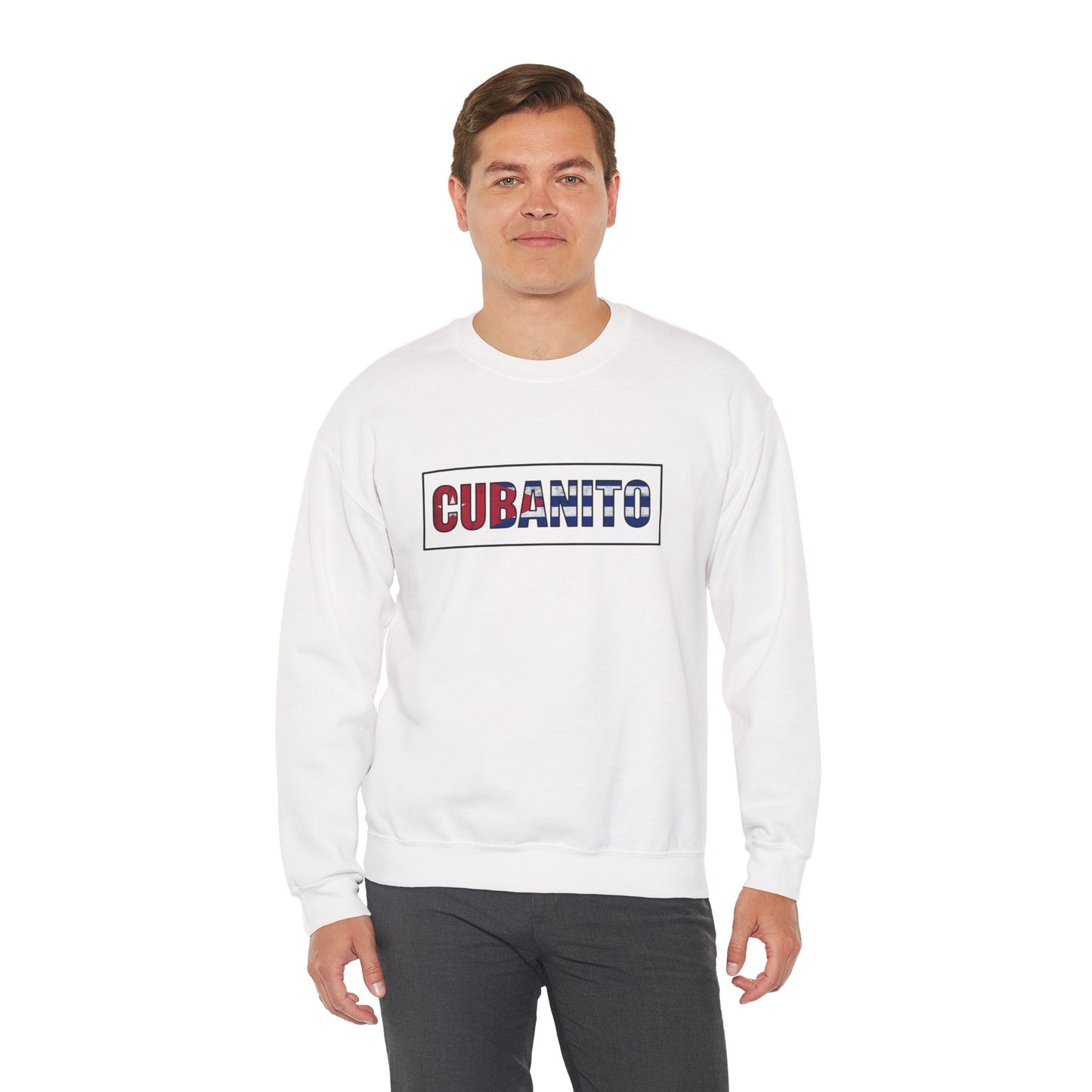 CUBANITO Sweatshirt – Cuban Flag Sweatshirt for Men, Latino Pride Sweatshirt, Cuba Heritage Top, Cuban Culture Graphic Sweatshirt