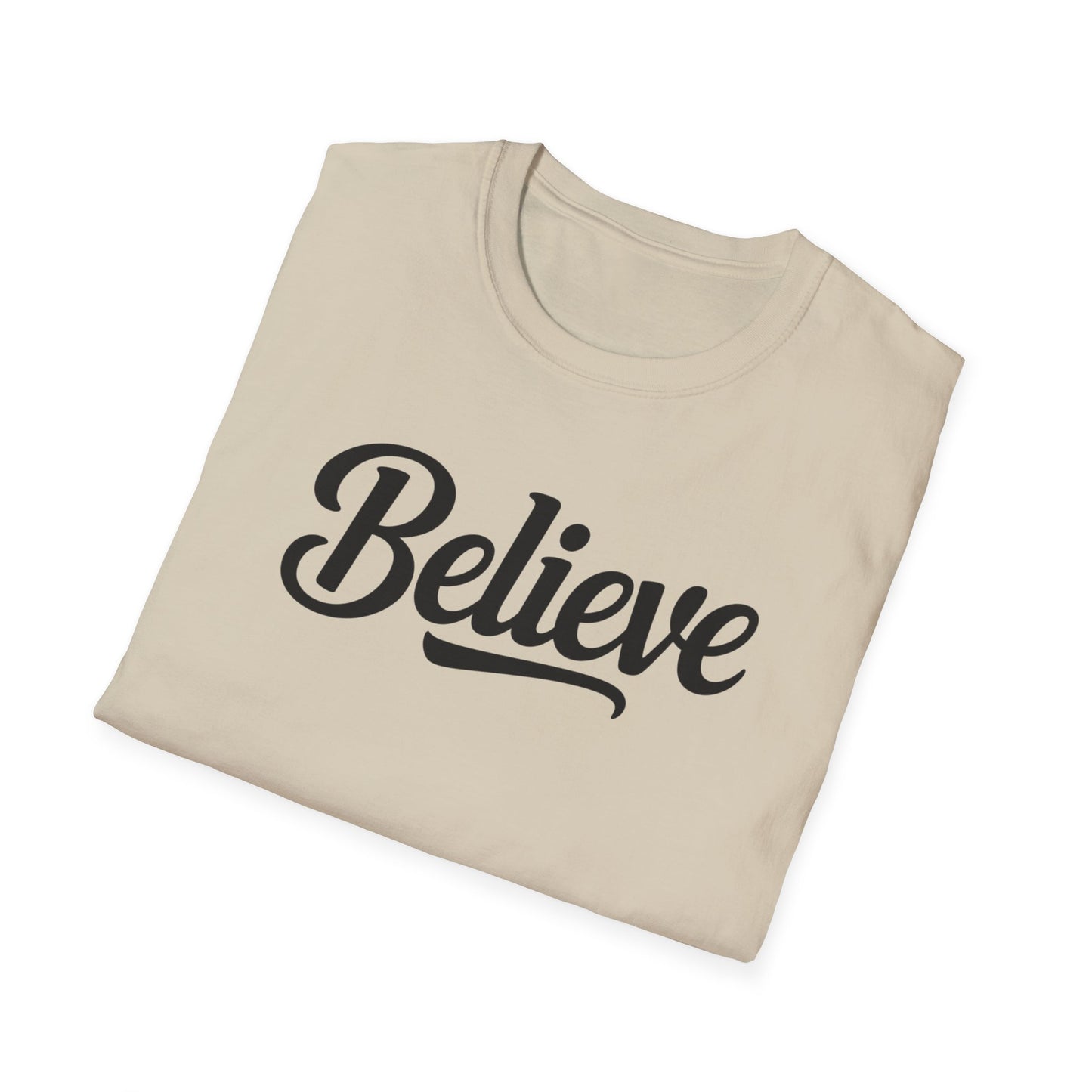 Believe T-Shirt – Inspirational Faith Shirt, Christian Motivational Tee, Positive Encouragement Apparel