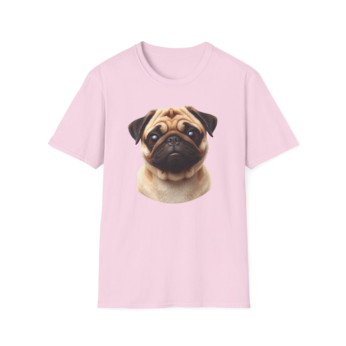 Pug Dog Portrait Shirt – Pug Dog Lover Gift, Cute Dog Mom Tee, Dog Dad Shirt, Pet Breed Apparel