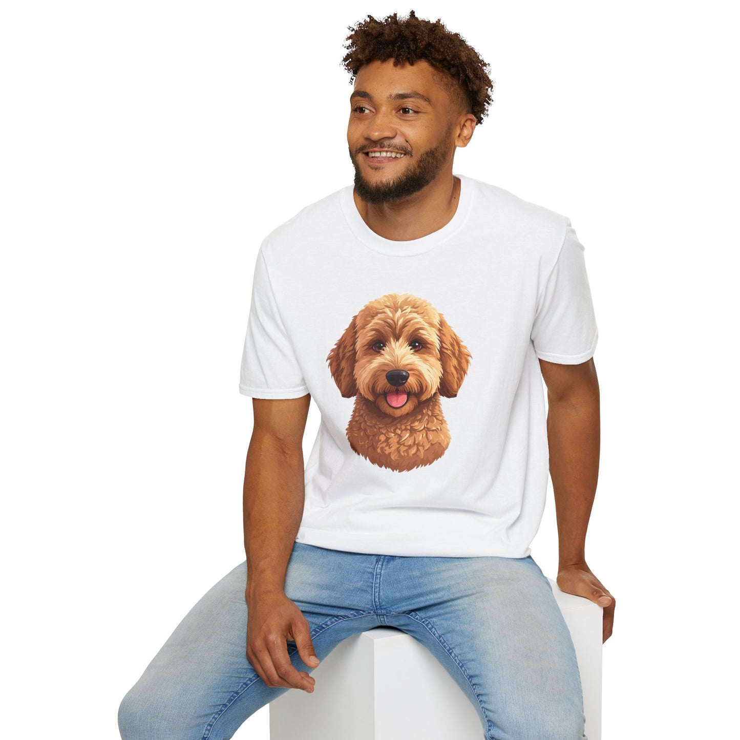 Goldendoodle Dog Portrait Shirt – Goldendoodle Dog Lover Gift, Cute Dog Mom Tee, Dog Dad Shirt, Pet Breed Apparel