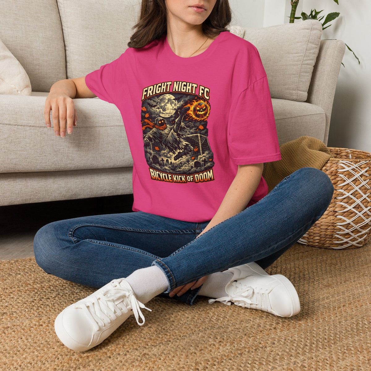 Halloween Soccer Shirt, Fright Night FC Tee, Mummy Soccer T-Shirt, Pumpkin Soccer Ball Shirt, Fall Sports Gift