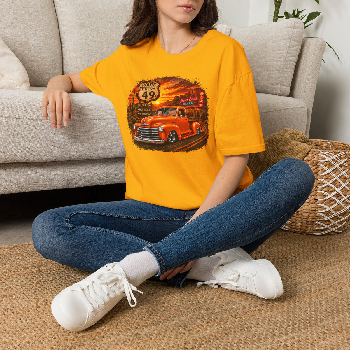 Classic Pickup Truck Shirt, Vintage Truck T-Shirt, Desert Highway Tee, Retro Car Lover Gift, Old School Truck Shirt
