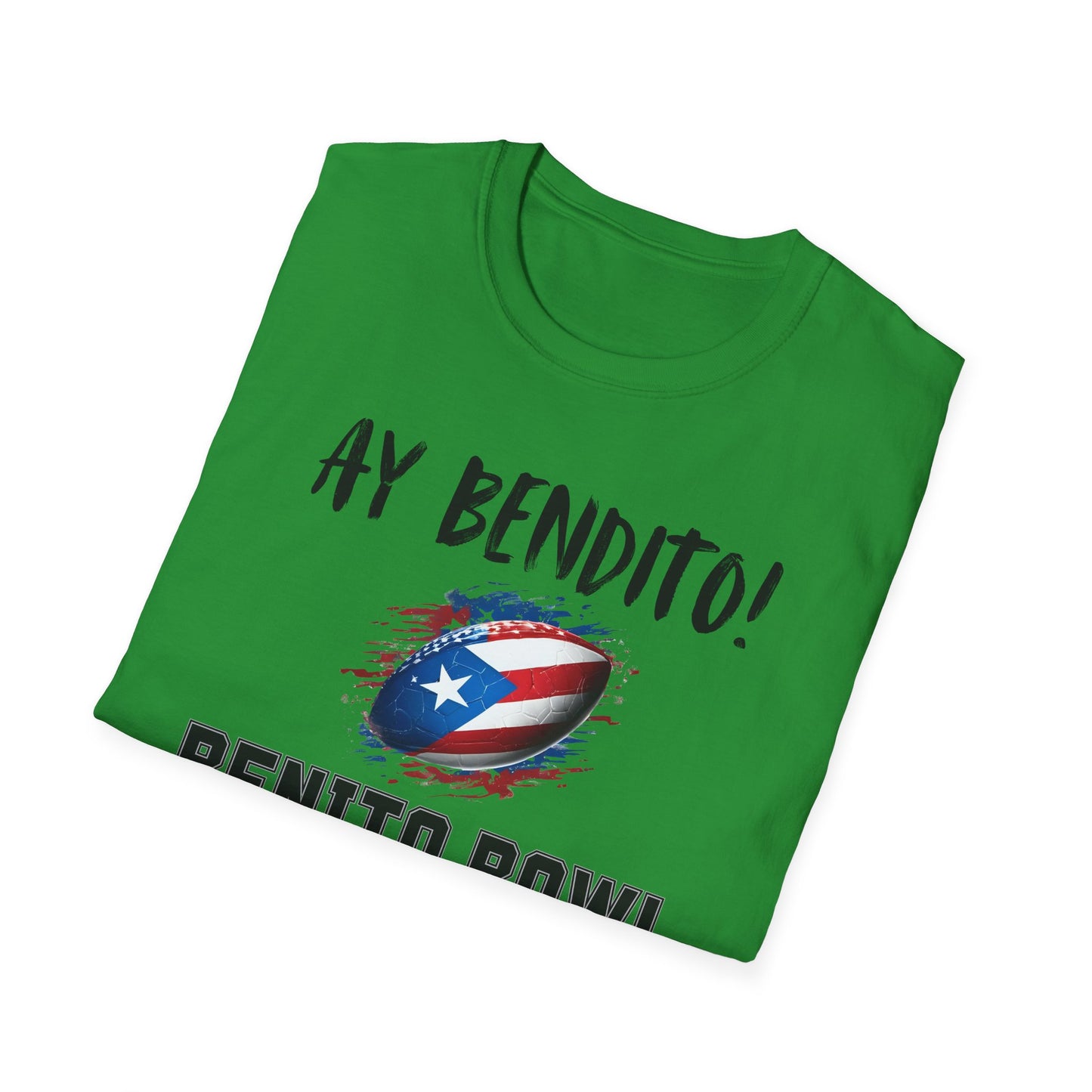 Ay Bendito! Benito Bowl T-Shirt, Halftime Benito Shirt, Football Fan Gift, Benito Tee, Puerto Rico Heritage Boriqua Pride Gift