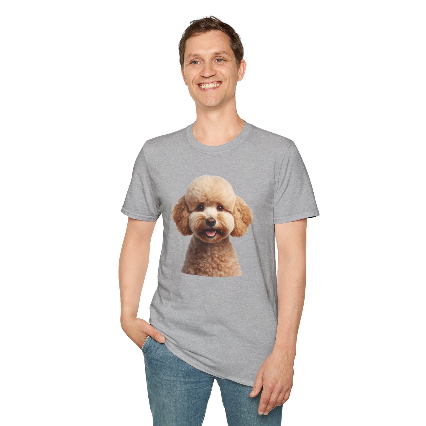 Poodle Dog Portrait Shirt – Poodle Dog Lover Gift, Cute Dog Mom Tee, Dog Dad Shirt, Pet Breed Apparel