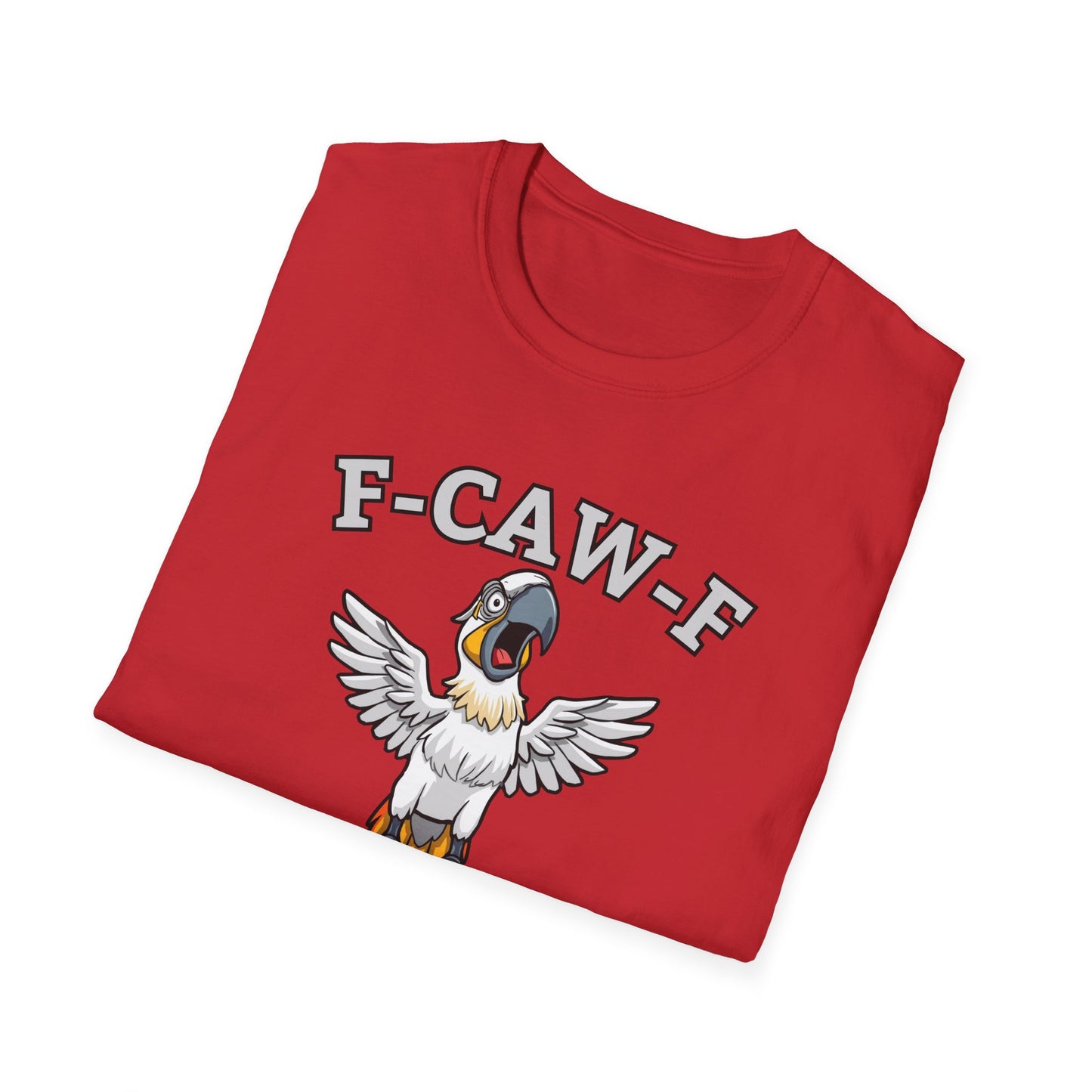 Funny F-CAW-F Macaw Parrot T-Shirt, Parrot Lover Shirt, Macaw Tee, Humorous Top, Macaw Parrot Apparel, Gift for him, Gift for her