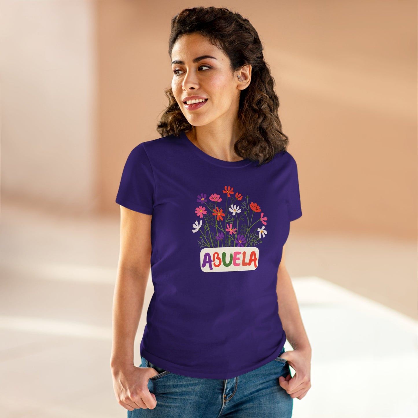Abuela con Flores Shirt, Gift for Grandma, Gift for Abuela, Mothers Day Gift, Dia de las madres regalo, Abuela Gifts, Gift for Mom