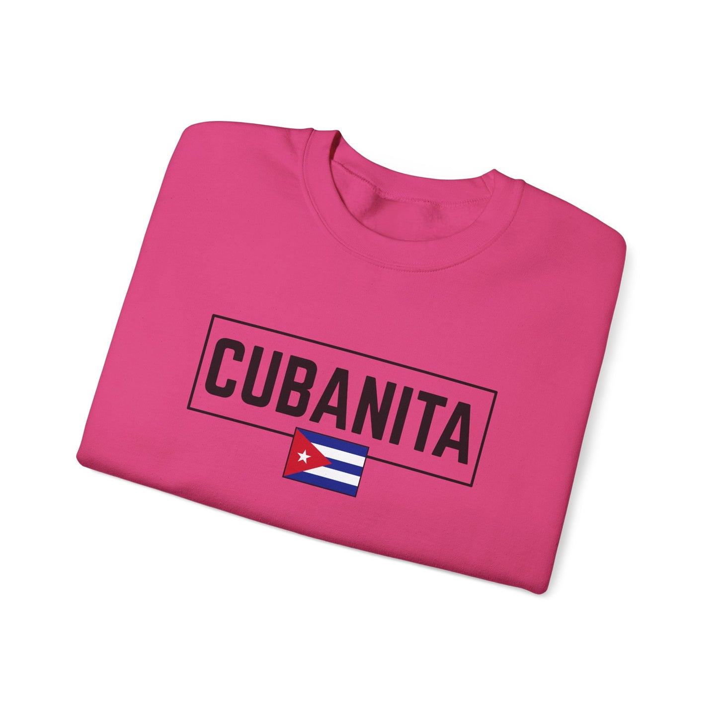 CUBANITA Sweatshirt – Cuban Flag Sweatshirt for Women, Latino Pride Sweatshirt, Cuba Heritage Top, Cuban Culture Graphic Sweatshirt