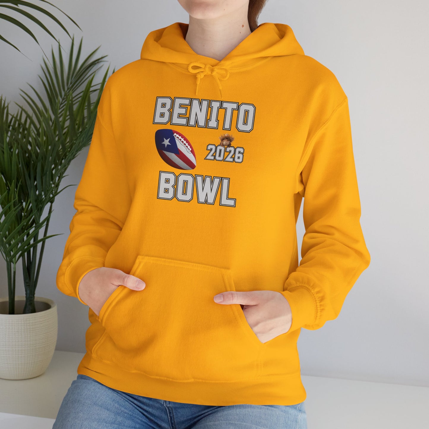 Benito Bowl Halftime Shirt 2026 Hoodie, Benito Bowl Hooded Sweatshirt, Football Fan Gift, Puerto Rico Heritage Hoodie, Boriqua Pride Gift