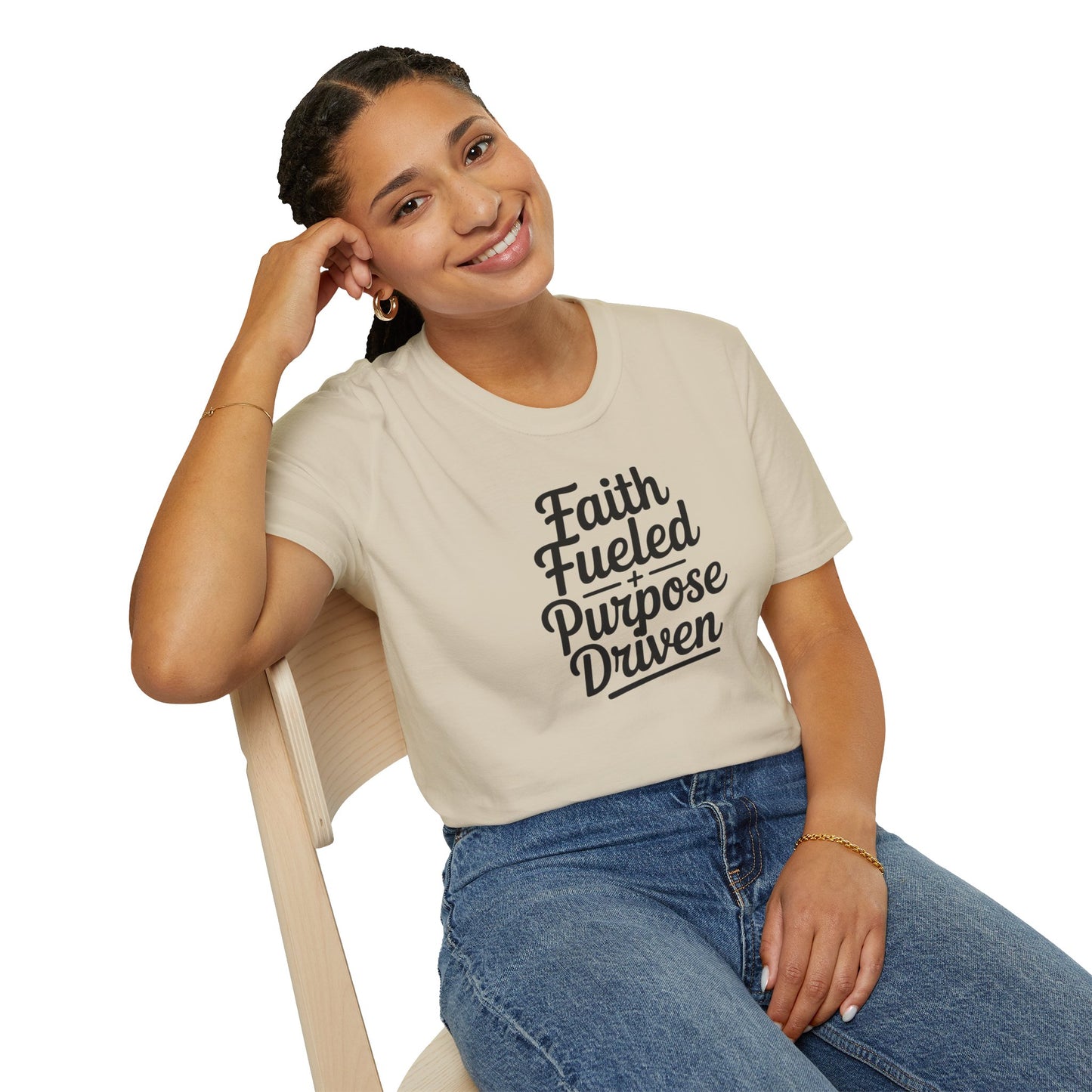 Faith Fueled Purpose Driven T-Shirt – Inspirational Christian Shirt, Motivational Faith Tee for Women & Men