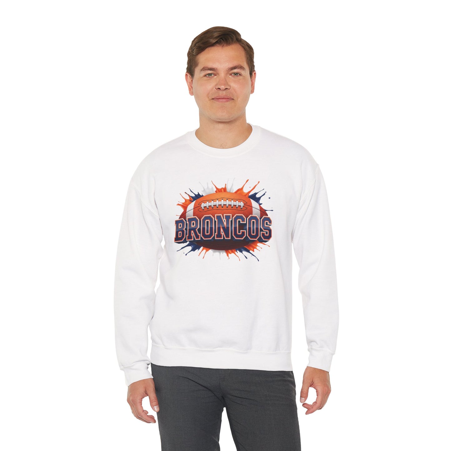 Denver Football Sweatshirt, Denver Team Sweatshirt, Football Gift for Denver Fans, Game Day Sports Fan Football Apparel