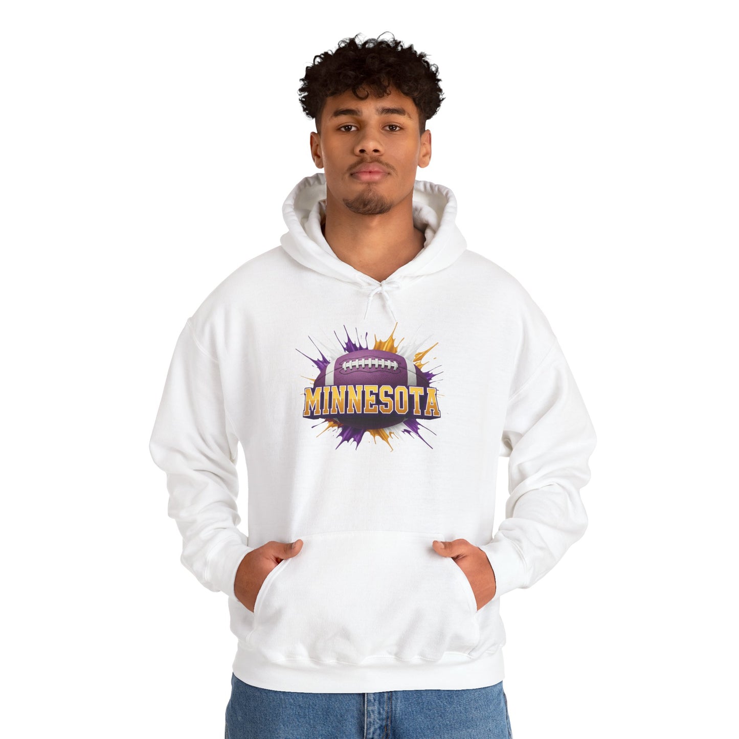Minnesota Football Hoodie, Minnesota Team Hoodie, Football Gift for Minnesota Fans, Game Day Sports Fan Apparel, Football Fan Gift