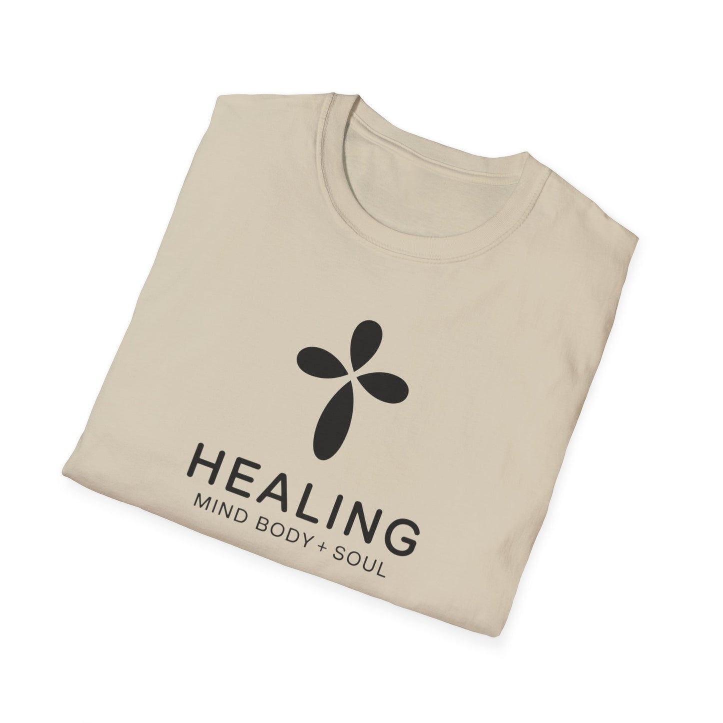 Healing Mind Body Soul T-Shirt – Minimalist Spiritual Wellness Tee, Inspirational Healing Shirt