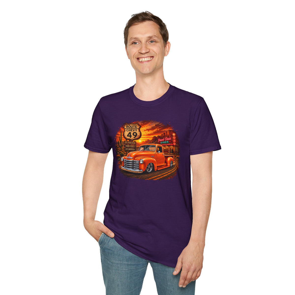 Classic Pickup Truck Shirt, Vintage Truck T-Shirt, Desert Highway Tee, Retro Car Lover Gift, Old School Truck Shirt