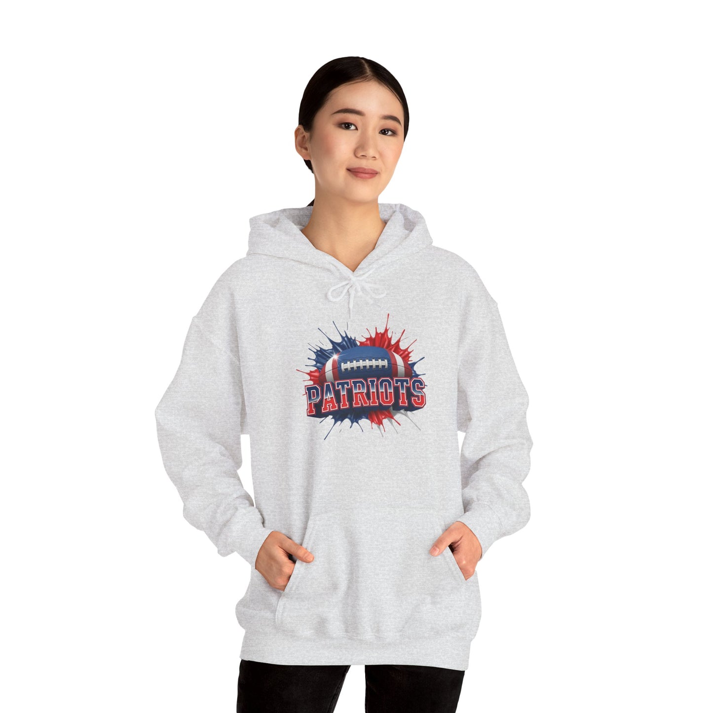 New England Football Hoodie, New England Team Hoodie, Football Gift for New England Fans, Game Day Sports Fan Apparel, Football Fan Gift