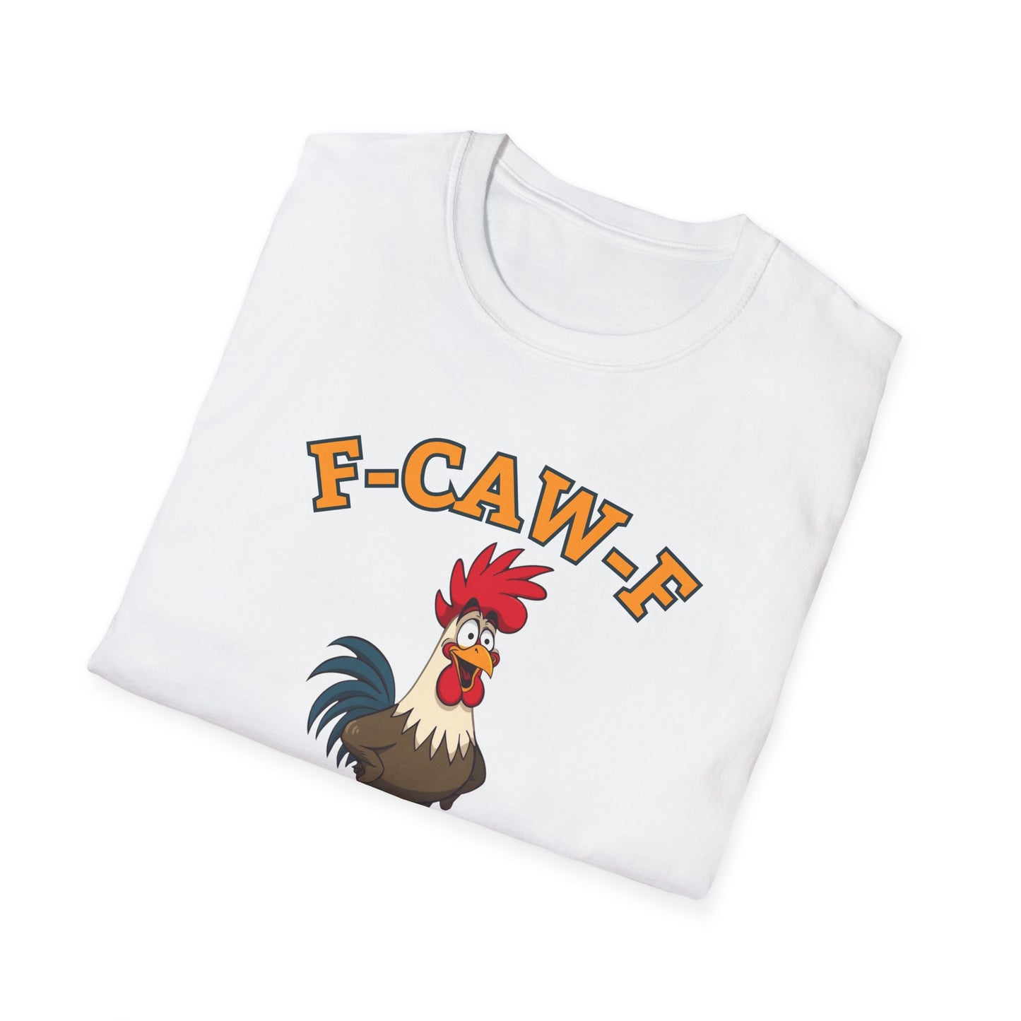 Funny F-CAW-F Rooster T-Shirt, Rooster Lover Shirt, Chicken Tee, Humorous Top, Fun Bird Apparel, Gift for him, Gift for her, Funny Shirt
