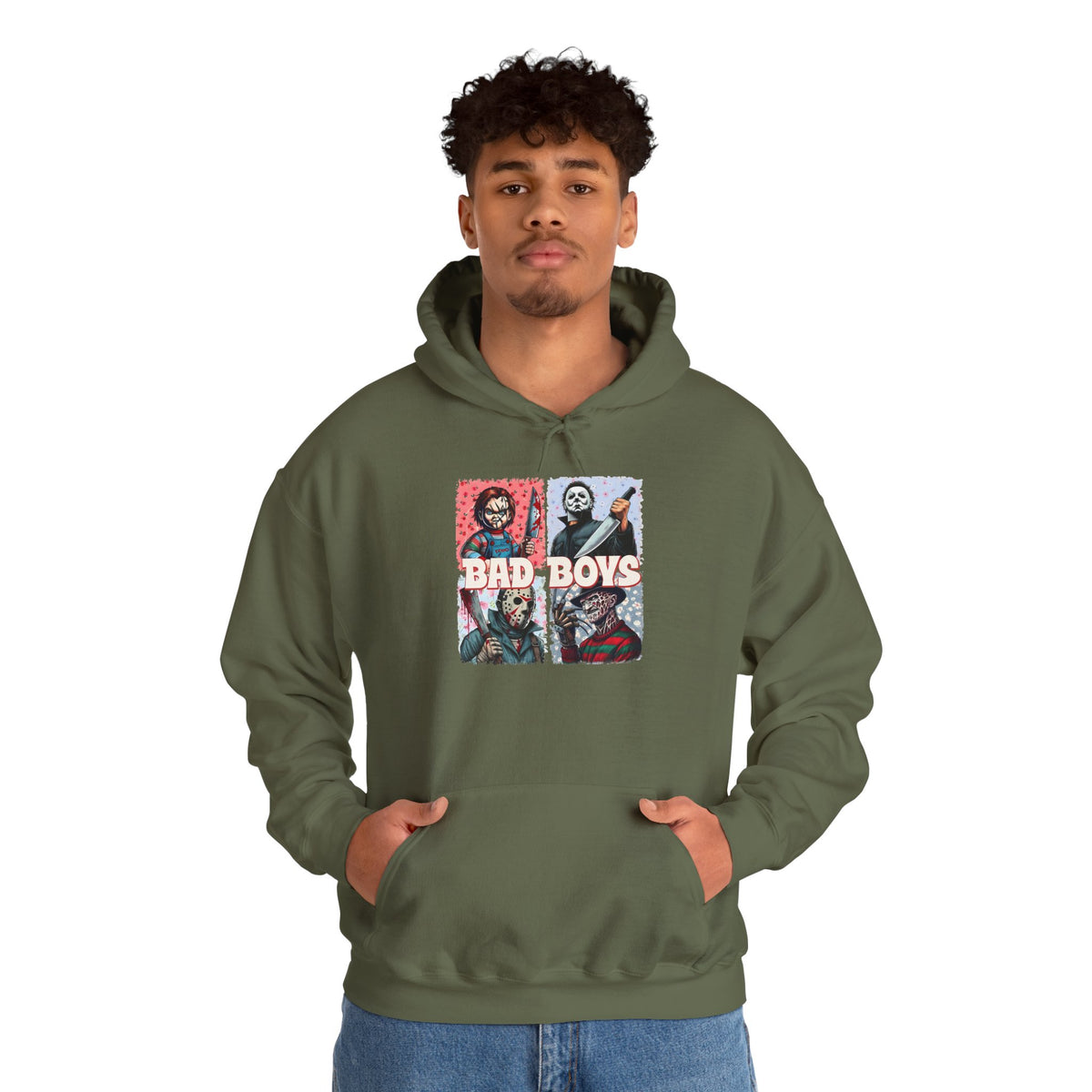 Horror Movie Villains Halloween Bad Boys Unisex Hoodie, Scary Movie Pullover, Horror Movie Sweatshirt, Halloween Costume Hoodie