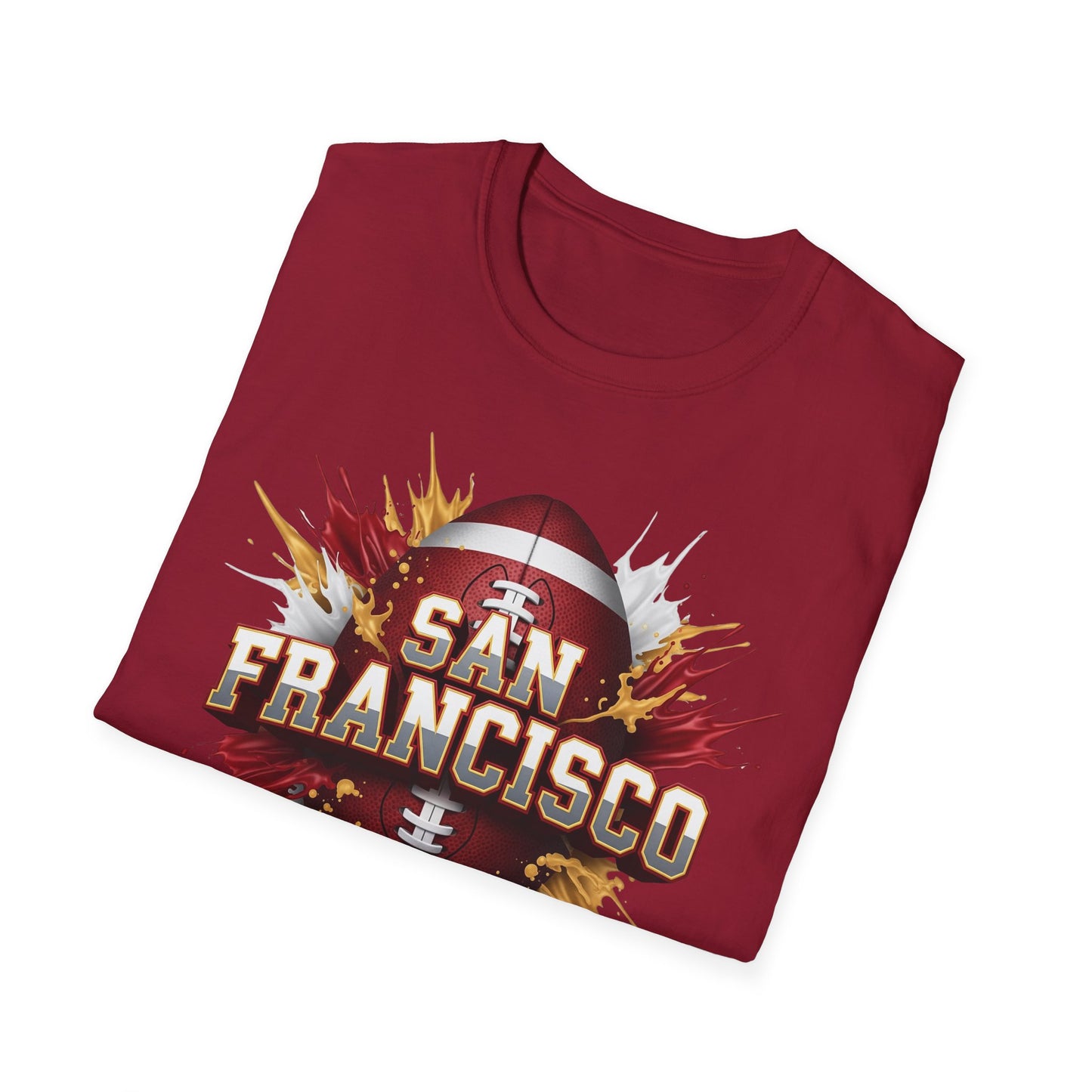 San Francisco Football Unisex T-Shirt, San Francisco Team Tee, Football Gift for San Francisco Fans, Game Day Shirt, Sports Fan Apparel