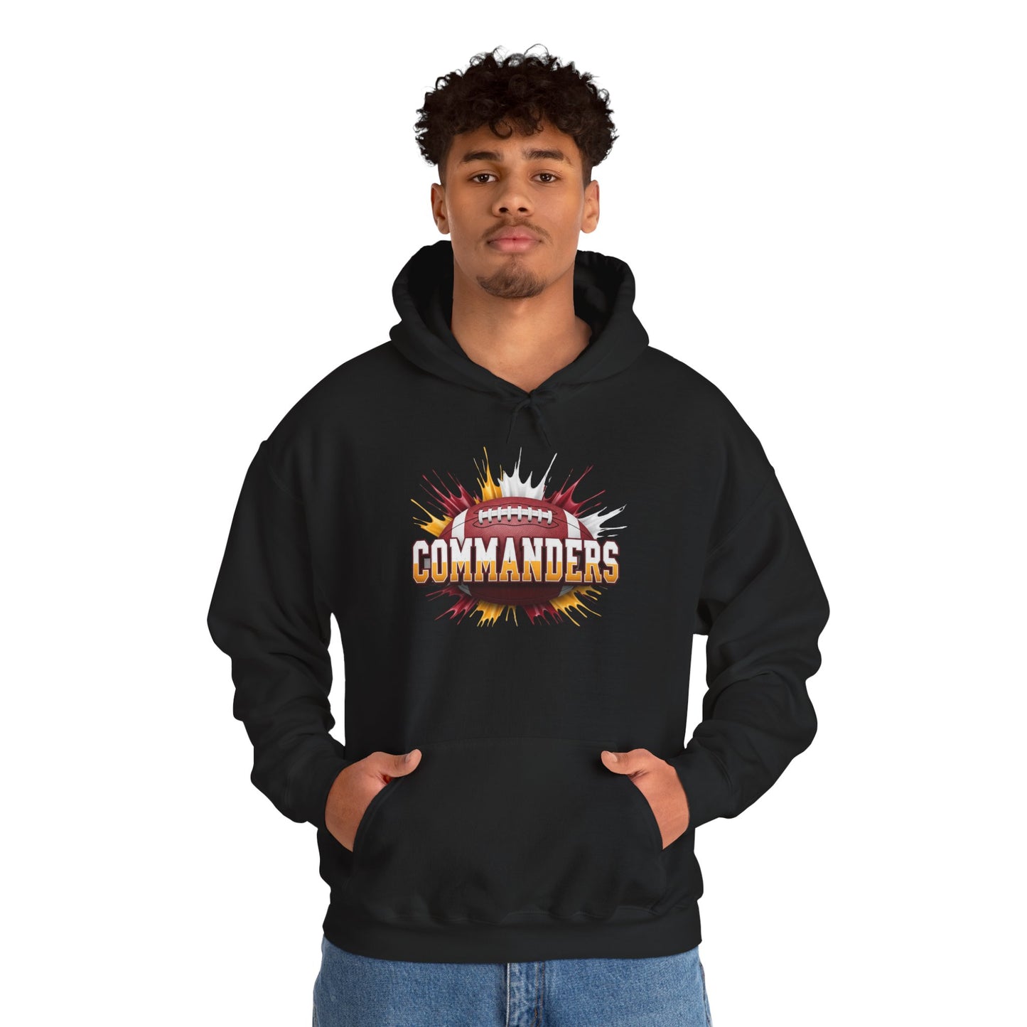 Washington Football Hoodie, Washington Team Hoodie, Football Gift for Washington Fans, Game Day Sports Fan Apparel Gift