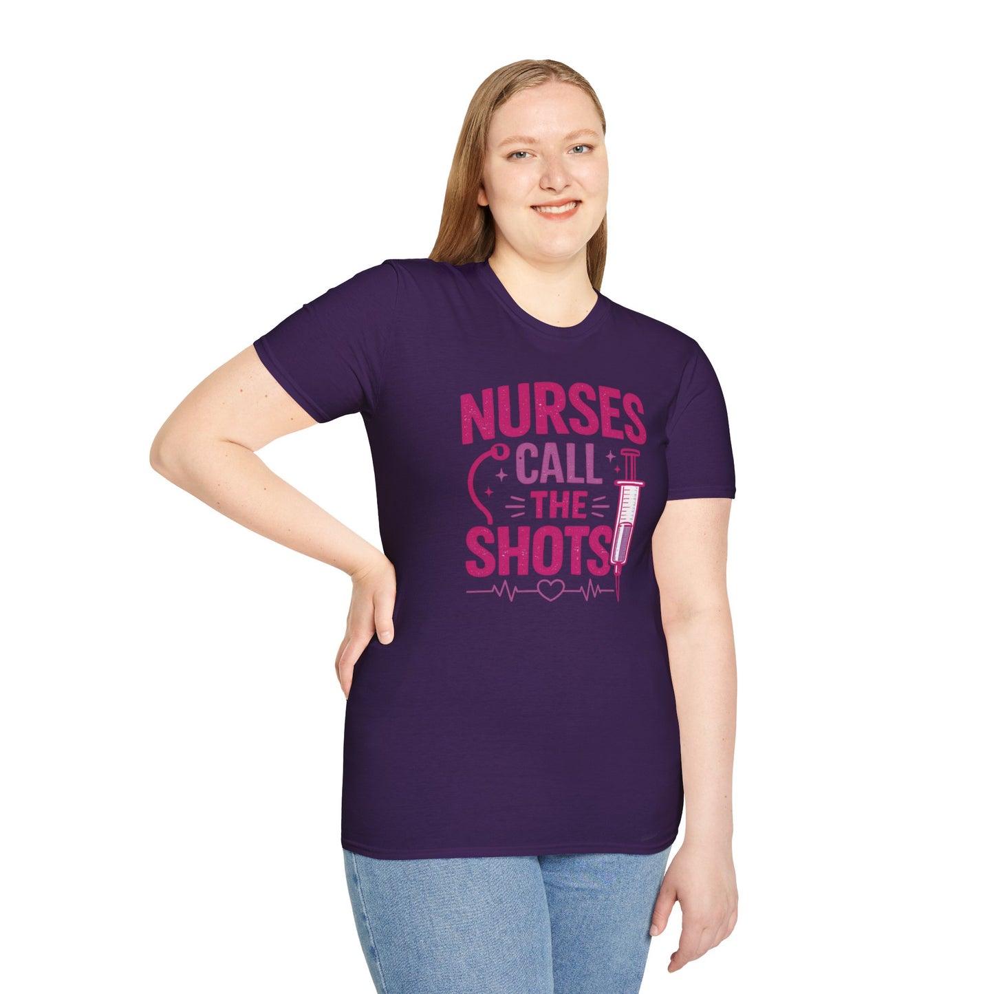 Nurses Call The Shots Shirt Funny Nurse Gift Medical Humor RN CNA Nursing Tee