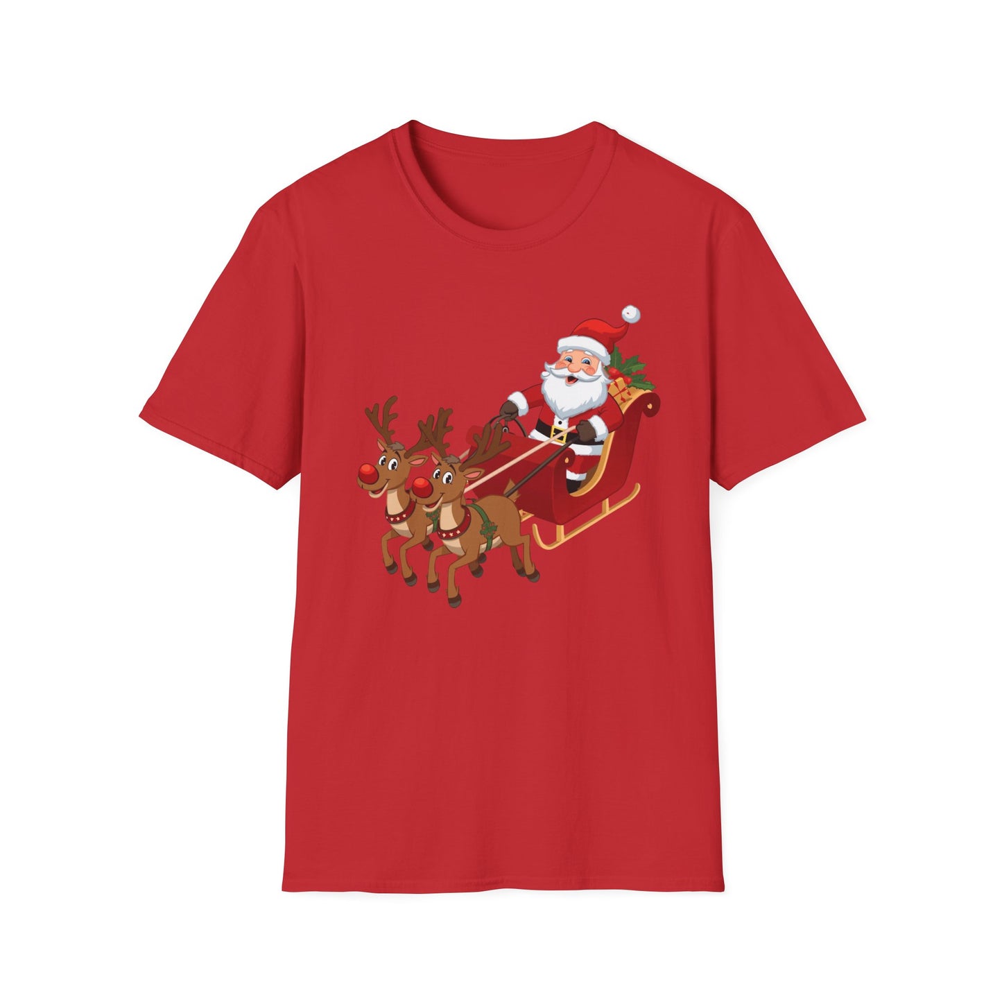 Santa flying Sleigh Shirt, Family Christmas Shirts, Christmas T Shirt, Holiday Shirt, Cute Xmas Shirt for the family, Holiday Gift