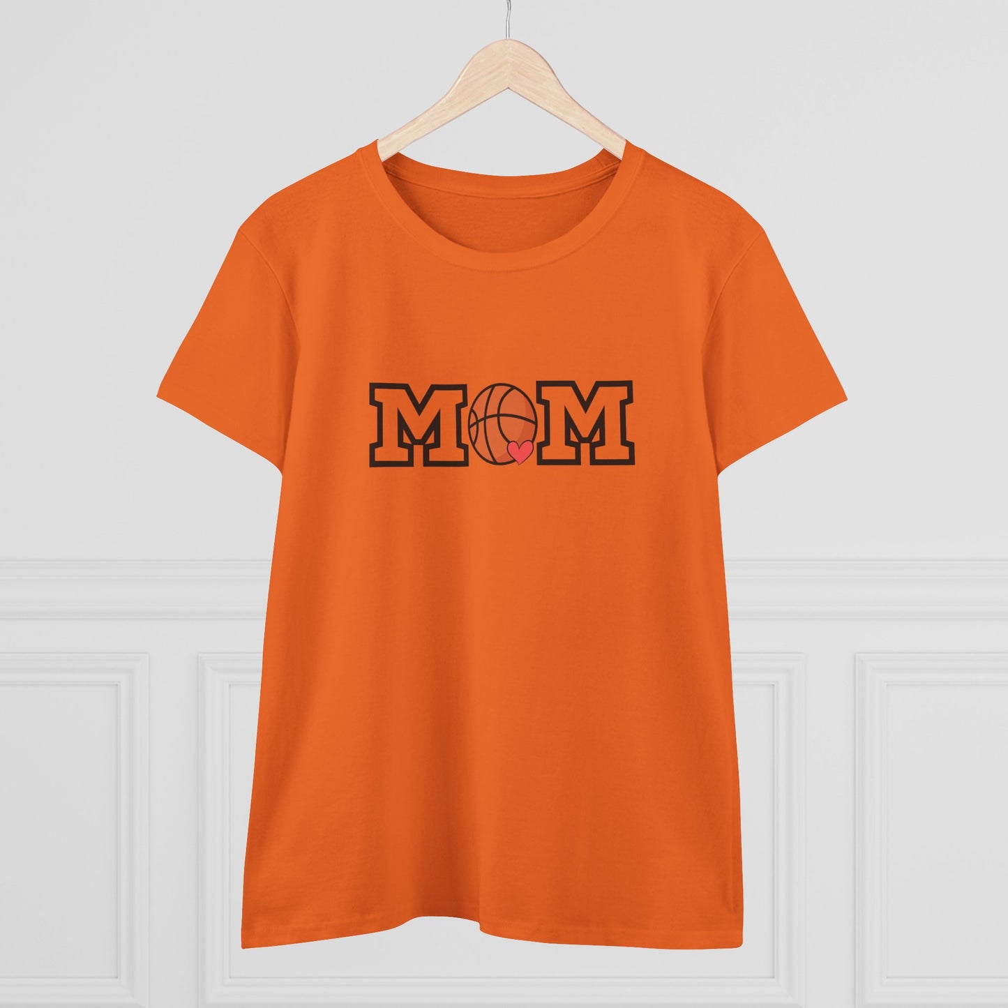Basketball Mom Shirt, Sports Mom Gift, Cotton T-Shirt, Basketball Fan Apparel, Mother's Day Tee, Mom loves Basketball, Sports Mom