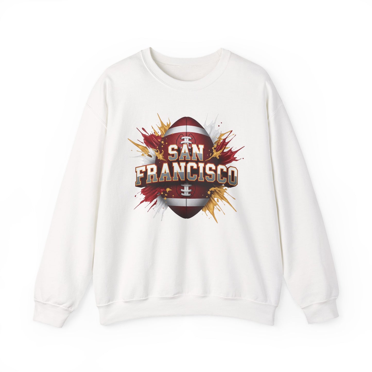 San Francisco Football Sweatshirt, San Francisco Team Sweatshirt, Football Gift for San Fran Fans, Game Day Fan Apparel, Football Fan Gift