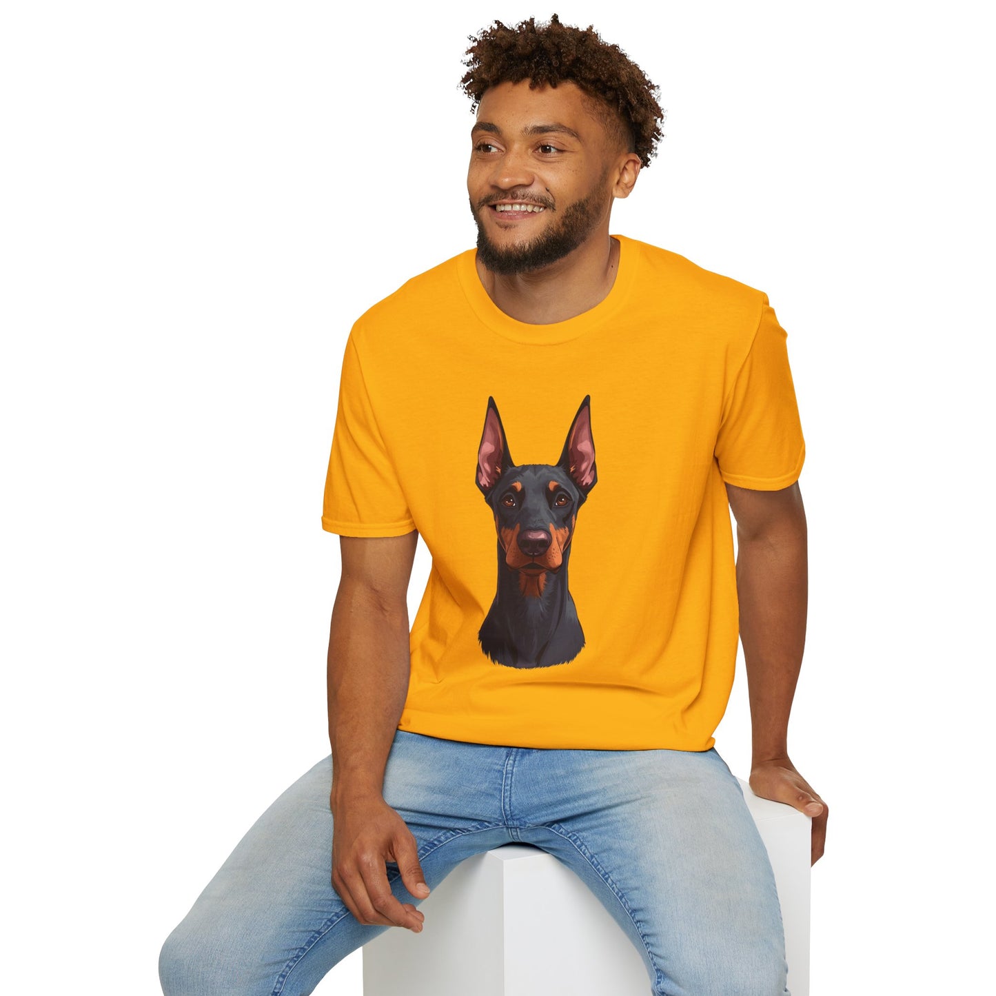 Doberman Dog Portrait Shirt – Doberman Dog Lover Gift, Cute Dog Mom Tee, Dog Dad Shirt, Pet Breed Apparel