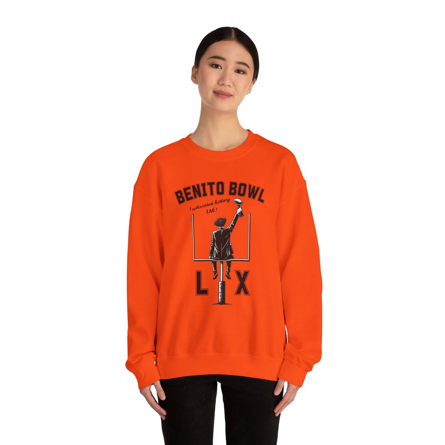 Benito Bowl LX Witnessed History Live Halftime Sweatshirt, Football Fan Gift, Benito Sweatshirt, Puerto Rico Boricua Heritage