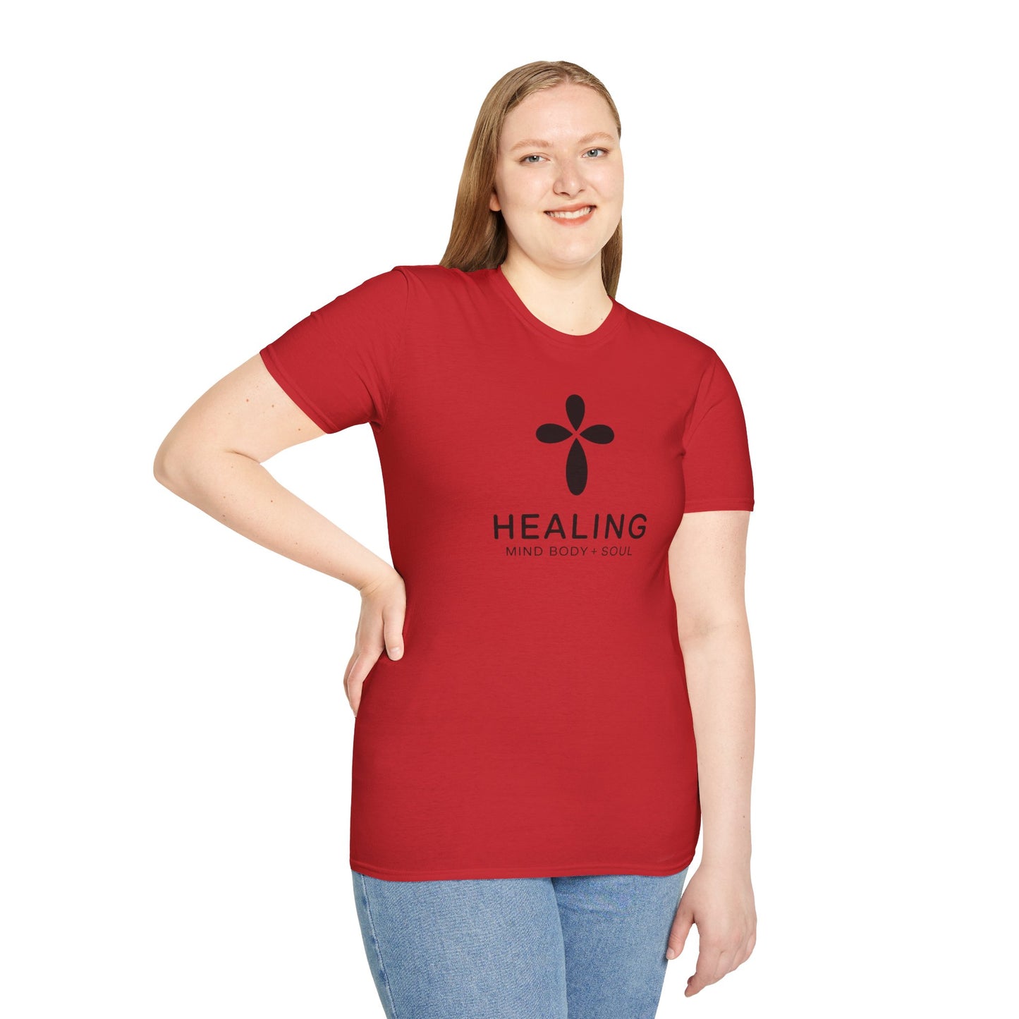 Healing Mind Body Soul T-Shirt – Minimalist Spiritual Wellness Tee, Inspirational Healing Shirt
